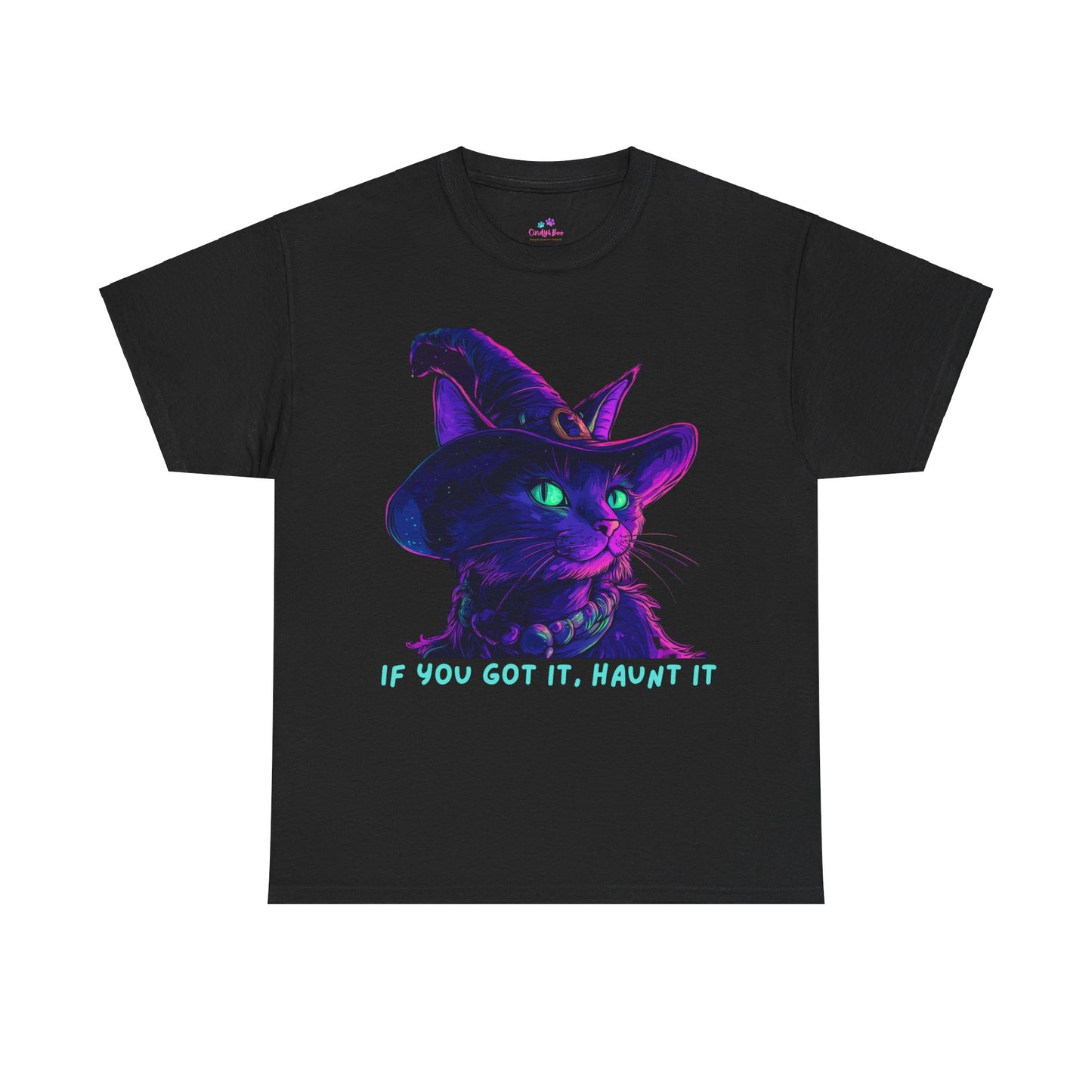 Glam Halloween T-Shirt, Halloween Witch Shirt, Halloween Lover Gift, Cat Lover Gift, Halloween Costume, Gift for her.