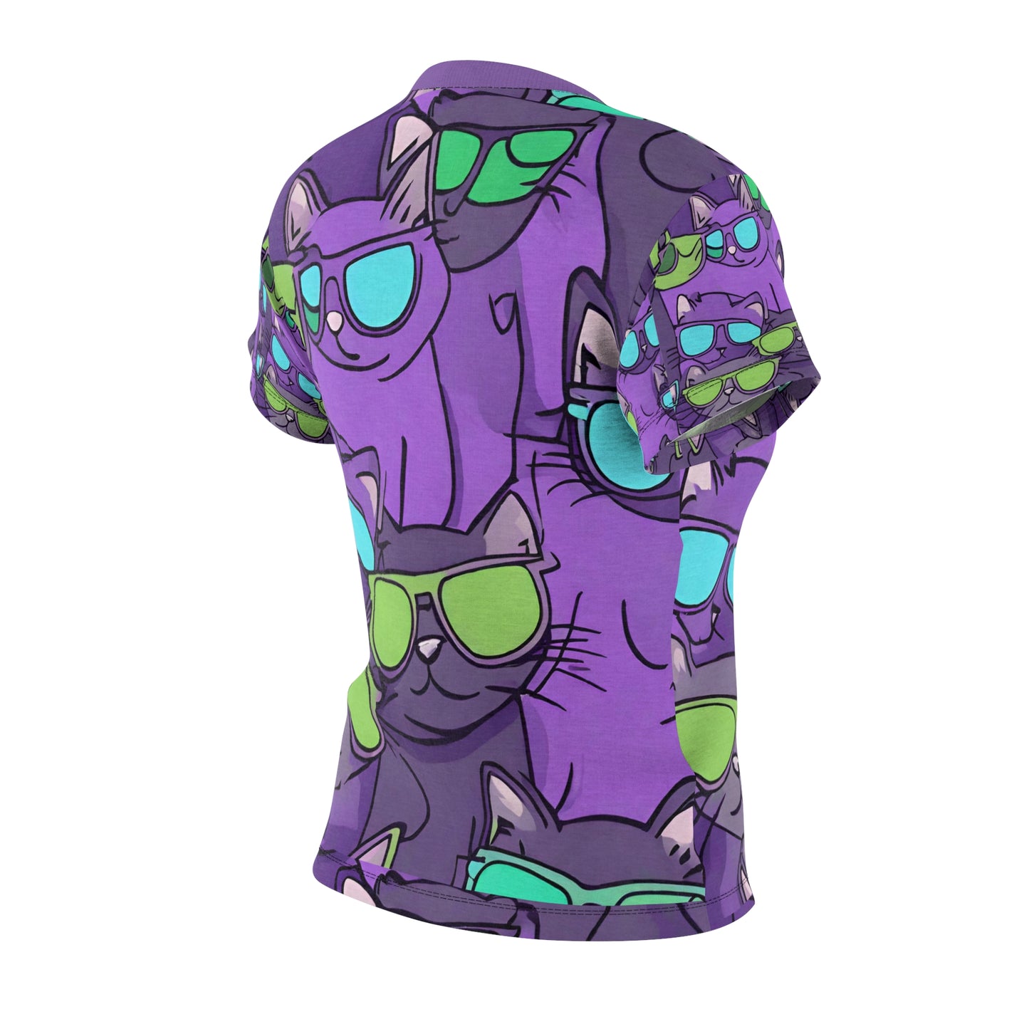 Women's Abstract Cat T-Shirt
