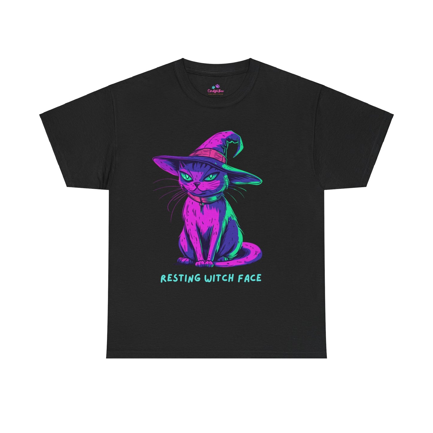 Cat T-Shirt, Resting Witch Face Shirt, Halloween Shirt, Horror Tee, Halloween Lover Shirt,Cat Lover Shirt, Horror Lover Shirt, Halloween Tee