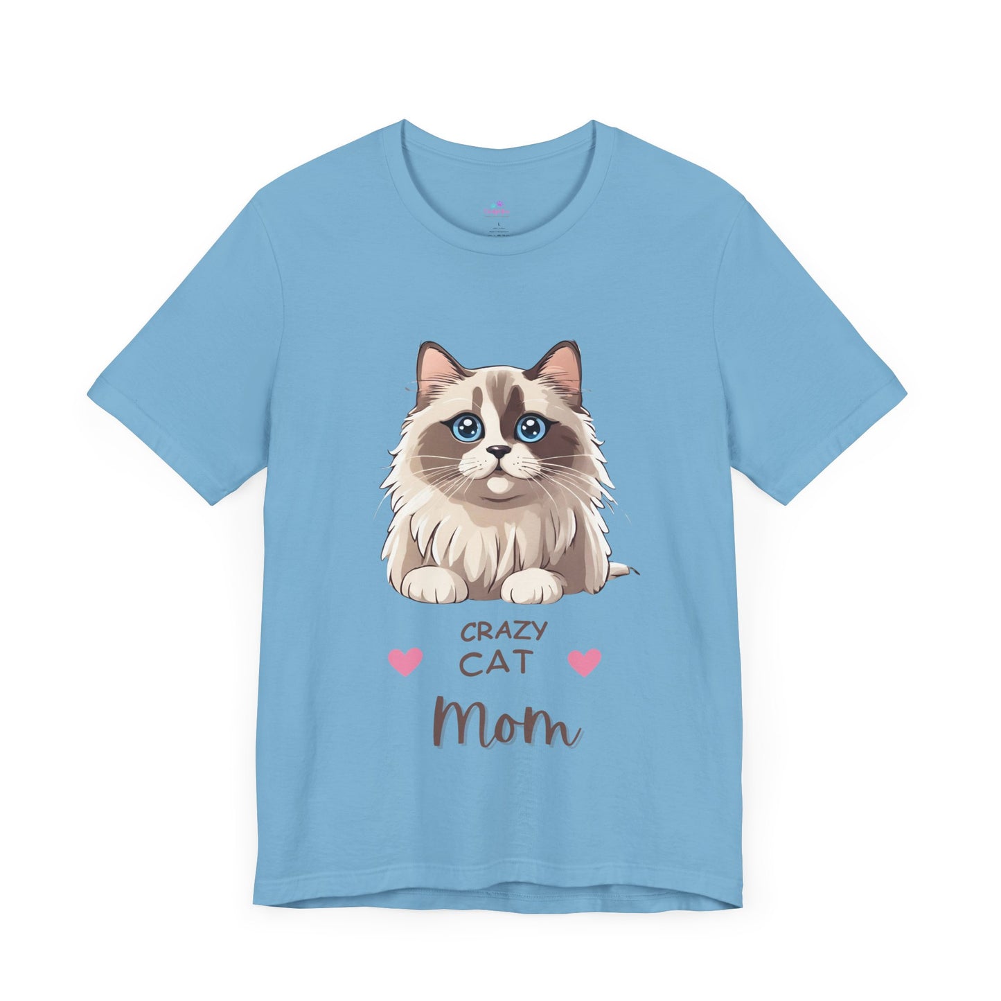 Crazy Cat Mom Ragdoll Unisex Jersey Short Sleeve Tee Cat Funny Cat Love Kitten Kids Tee Animal Lover Gift