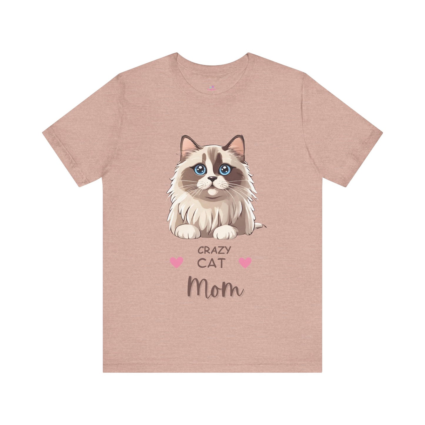 Crazy Cat Mom Ragdoll Unisex Jersey Short Sleeve Tee Cat Funny Cat Love Kitten Kids Tee Animal Lover Gift