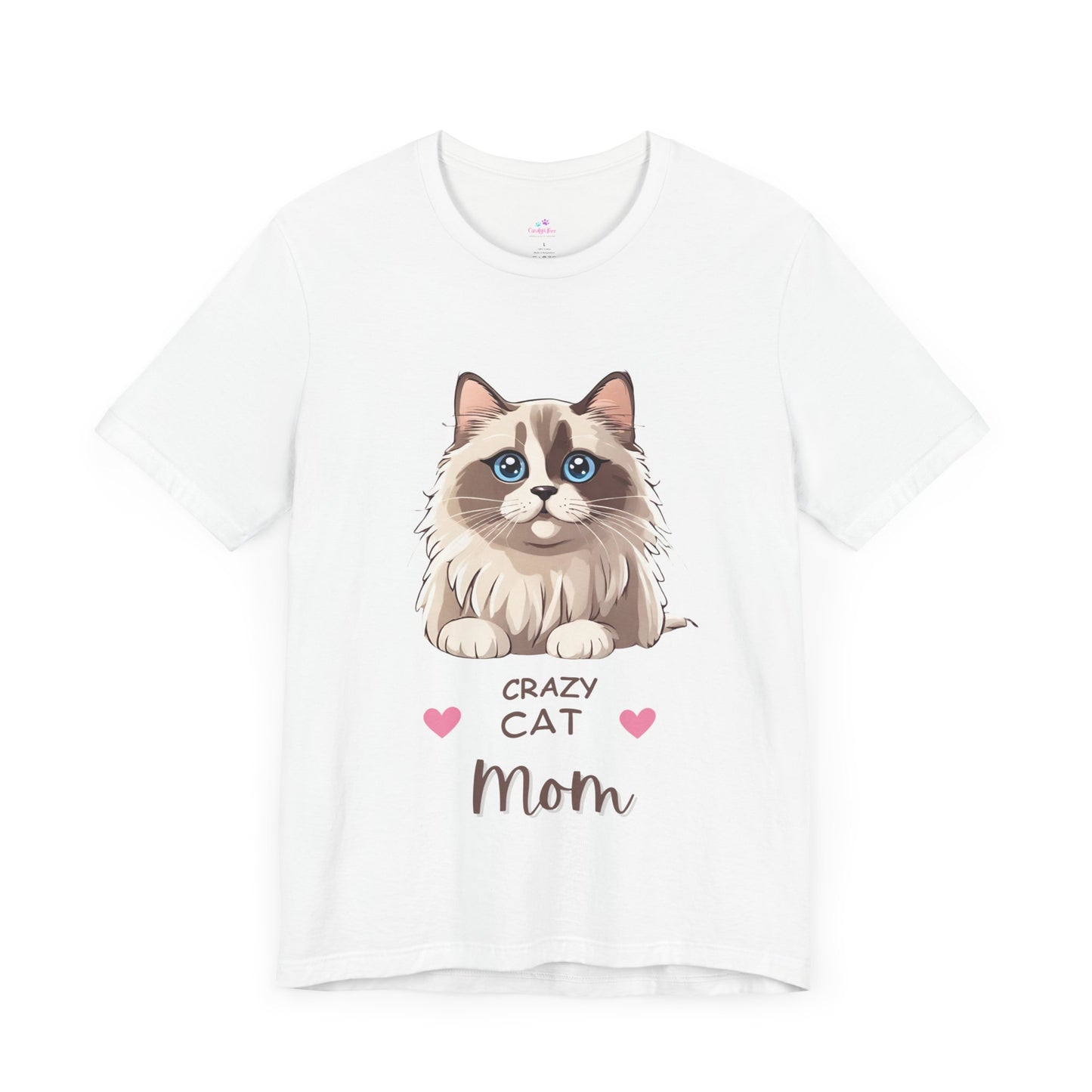 Crazy Cat Mom Ragdoll Unisex Jersey Short Sleeve Tee Cat Funny Cat Love Kitten Kids Tee Animal Lover Gift