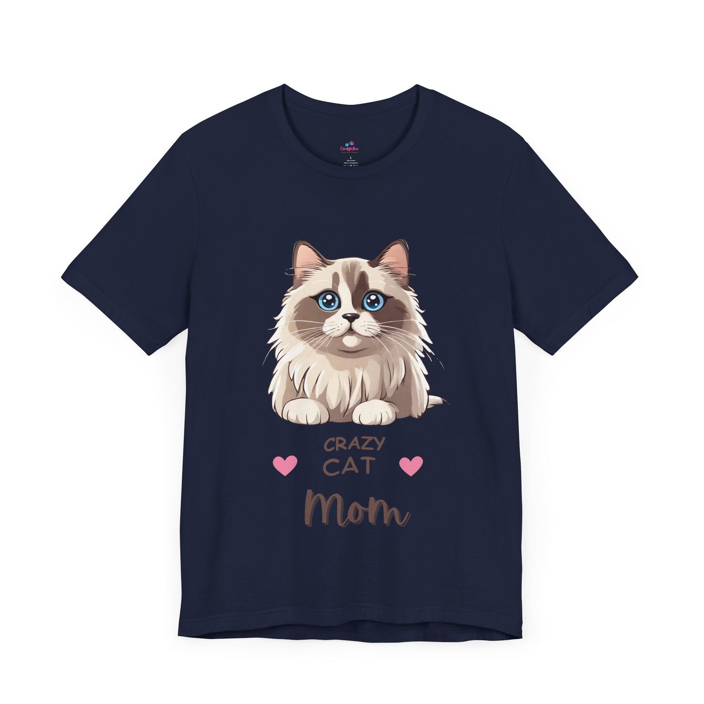 Crazy Cat Mom Ragdoll Unisex Jersey Short Sleeve Tee Cat Funny Cat Love Kitten Kids Tee Animal Lover Gift
