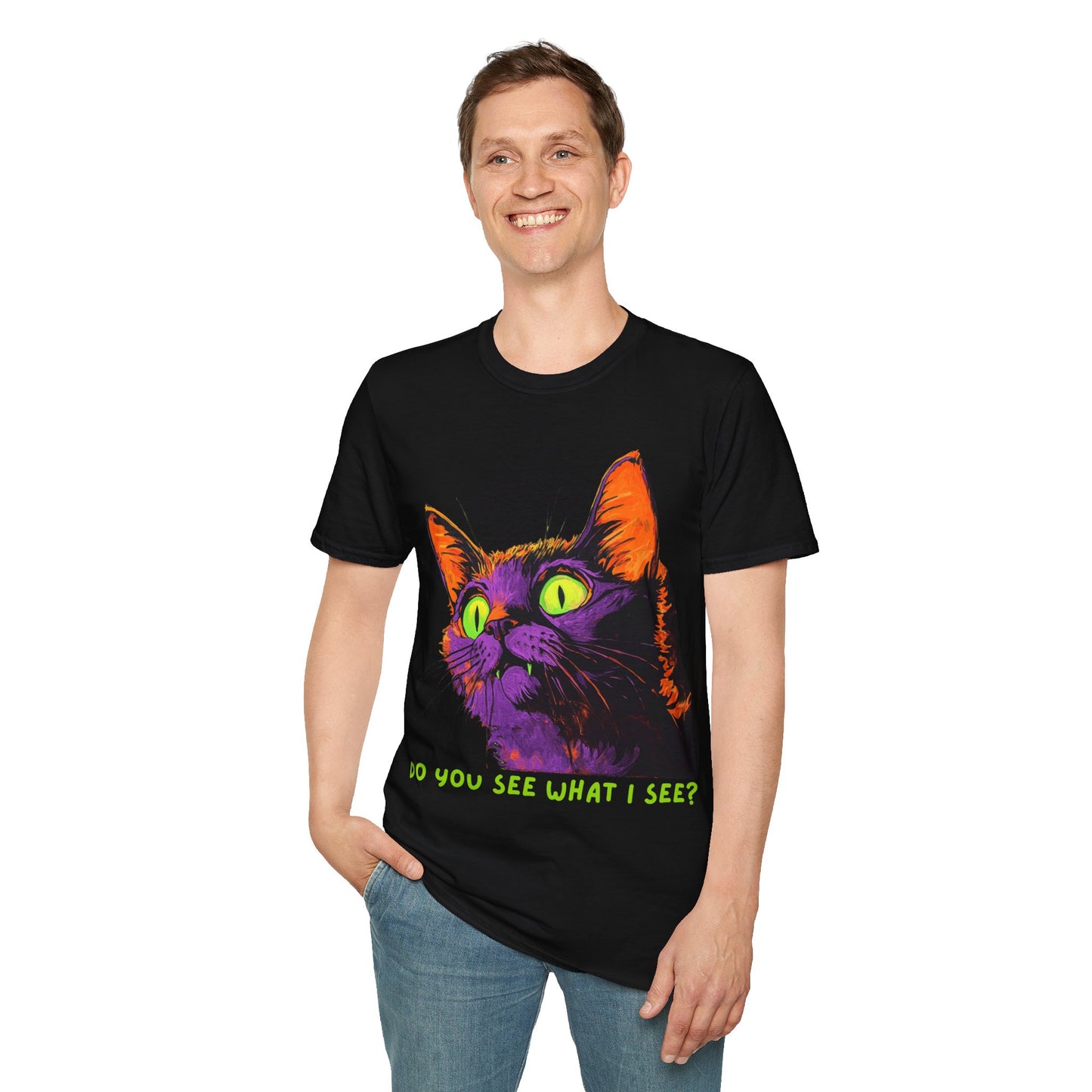 Do you see what I see? Cat Horror T-Shirt, Cat Lover T-Shirt, Horror Fan T-Shirt
