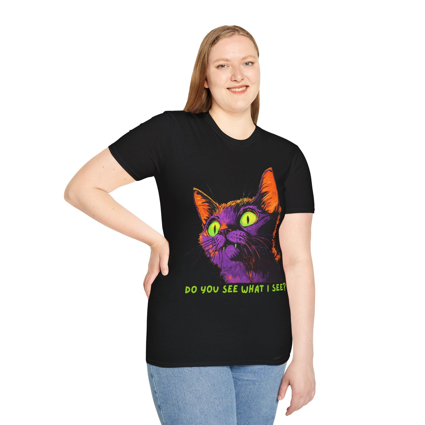 Do you see what I see? Cat Horror T-Shirt, Cat Lover T-Shirt, Horror Fan T-Shirt