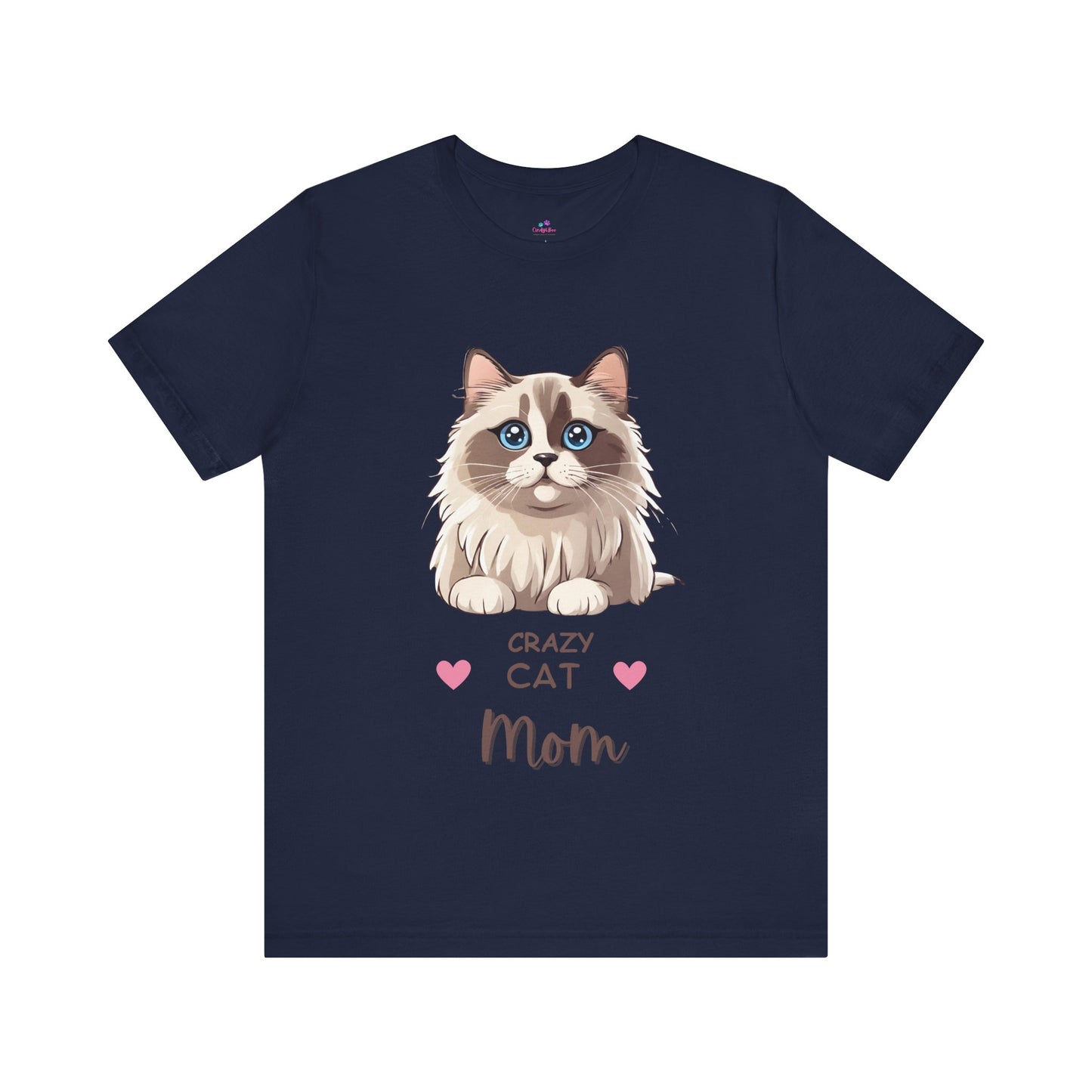 Crazy Cat Mom Ragdoll Unisex Jersey Short Sleeve Tee Cat Funny Cat Love Kitten Kids Tee Animal Lover Gift