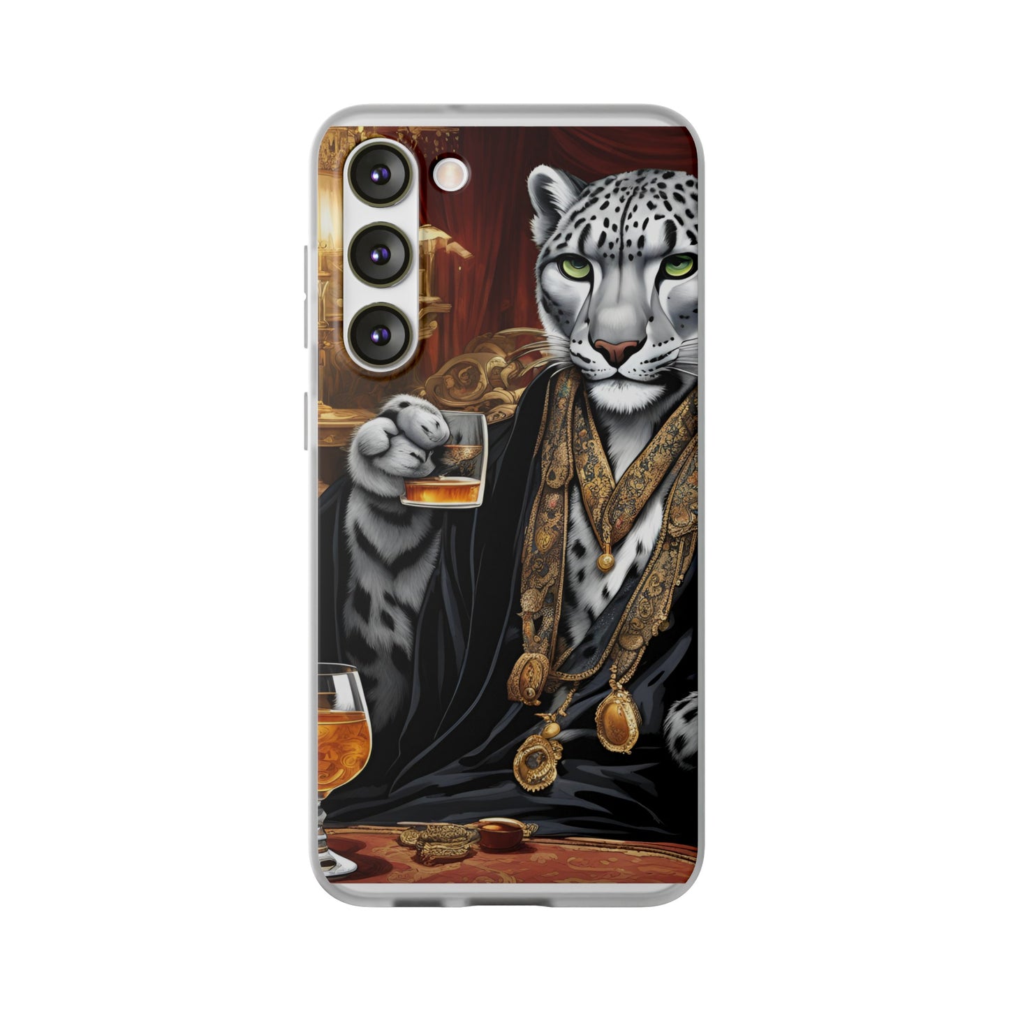 Flexi Whimsical Leopard case for iPhone 15,14,13,12,11,X, Samsung Galaxy , Phone Cover, Cat Lover Gift, Gift for Him.