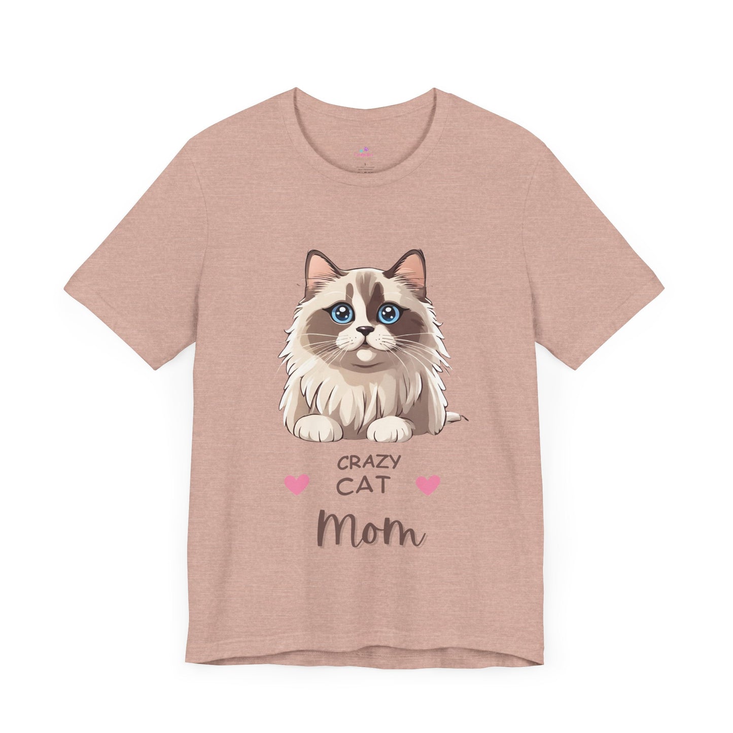 Crazy Cat Mom Ragdoll Unisex Jersey Short Sleeve Tee Cat Funny Cat Love Kitten Kids Tee Animal Lover Gift