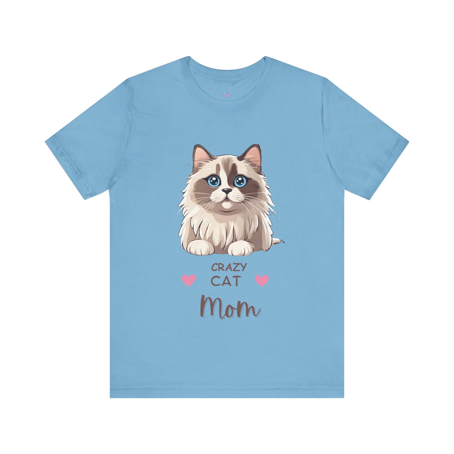 Crazy Cat Mom Ragdoll Unisex Jersey Short Sleeve Tee Cat Funny Cat Love Kitten Kids Tee Animal Lover Gift