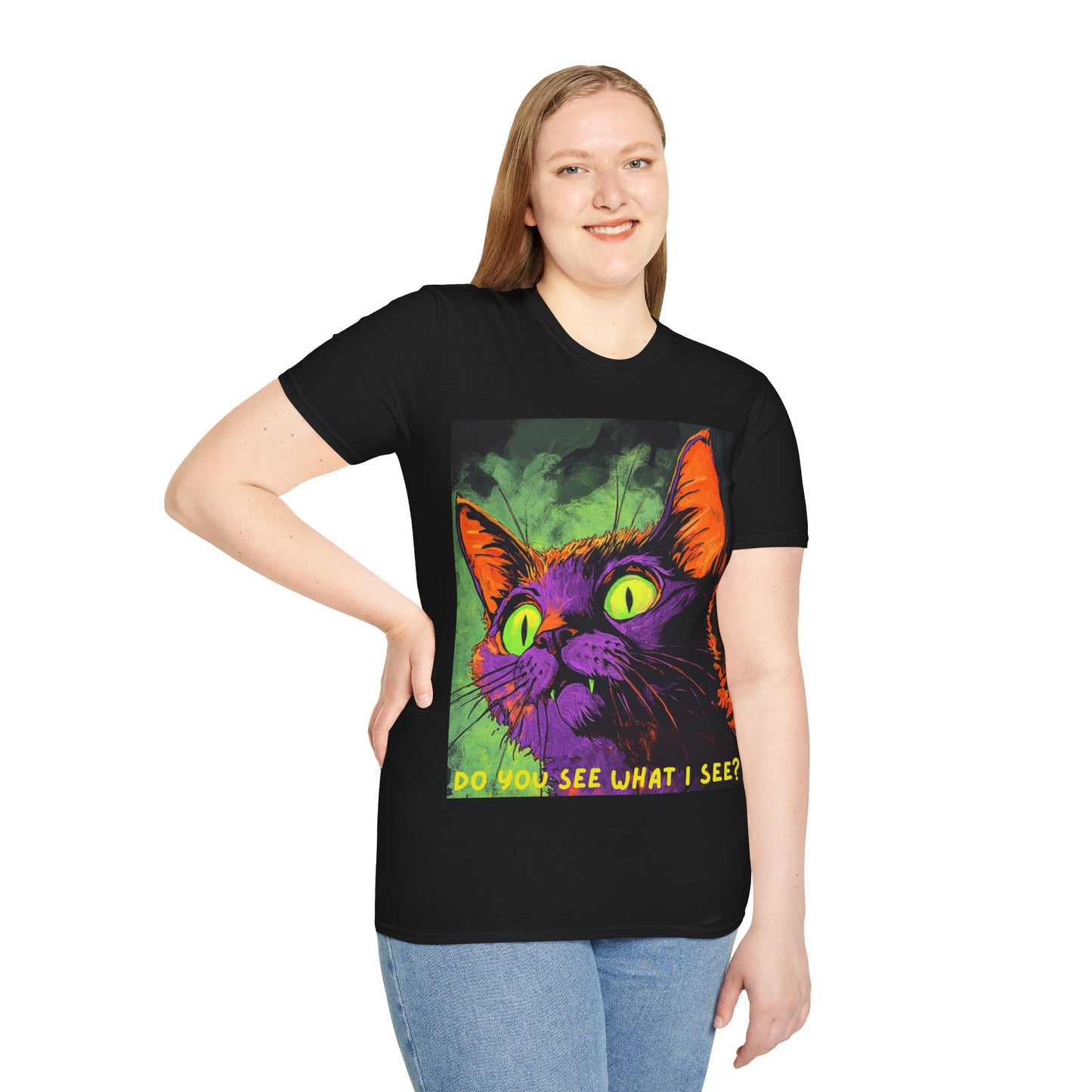 Do you see what I see cat horror T-Shirt, Cat Horror Lover T-Shirt