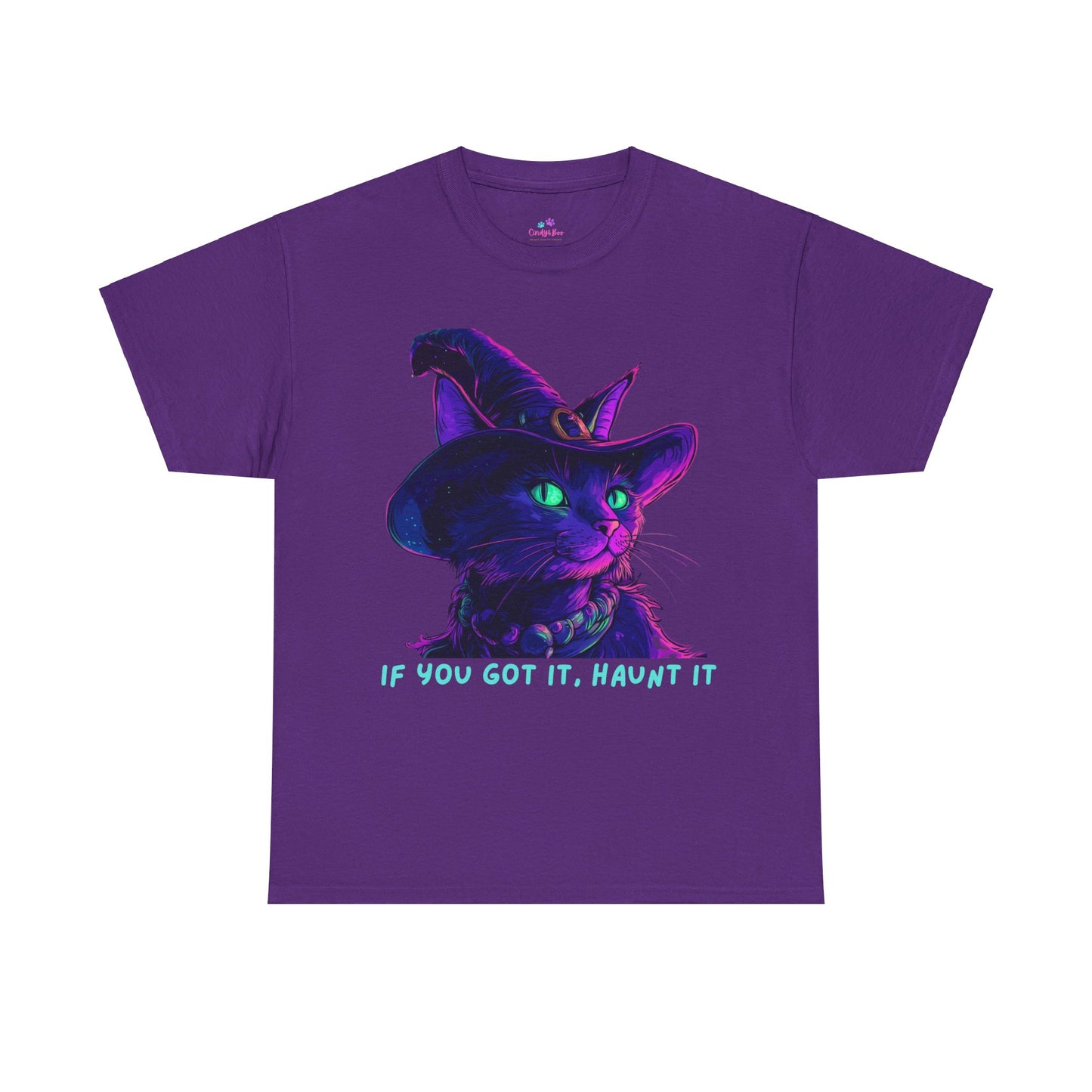 Glam Halloween T-Shirt, Halloween Witch Shirt, Halloween Lover Gift, Cat Lover Gift, Halloween Costume, Gift for her.