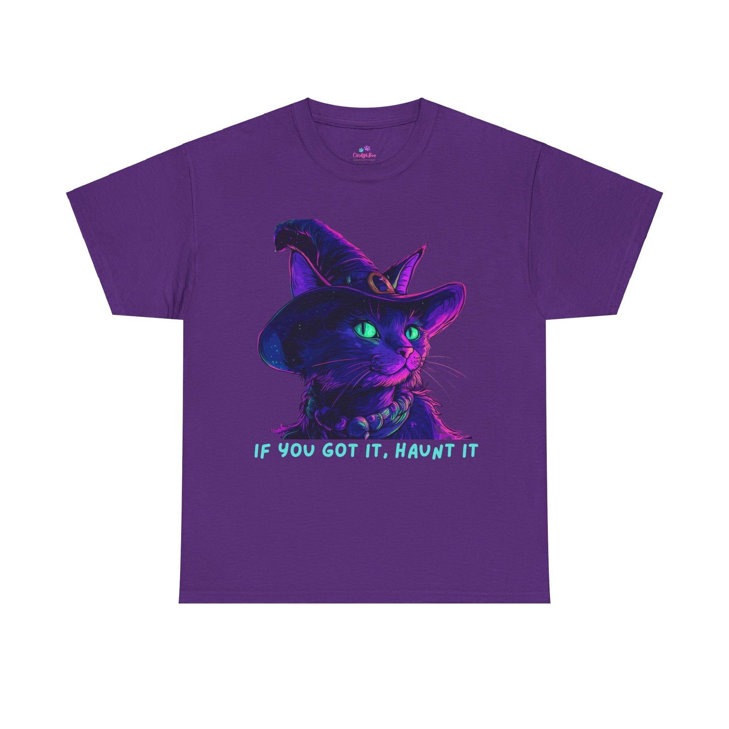 Glam Halloween T-Shirt, Halloween Witch Shirt, Halloween Lover Gift, Cat Lover Gift, Halloween Costume, Gift for her.