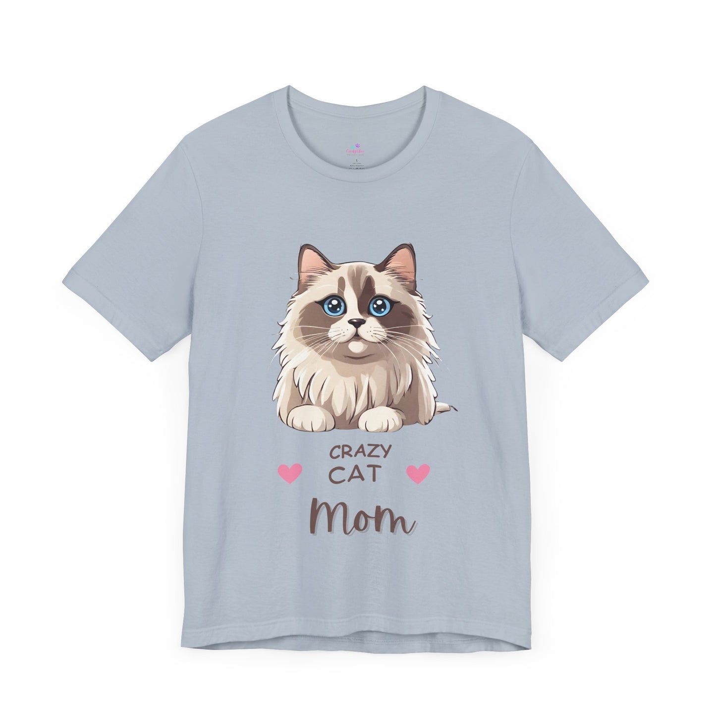 Crazy Cat Mom Ragdoll Unisex Jersey Short Sleeve Tee Cat Funny Cat Love Kitten Kids Tee Animal Lover Gift
