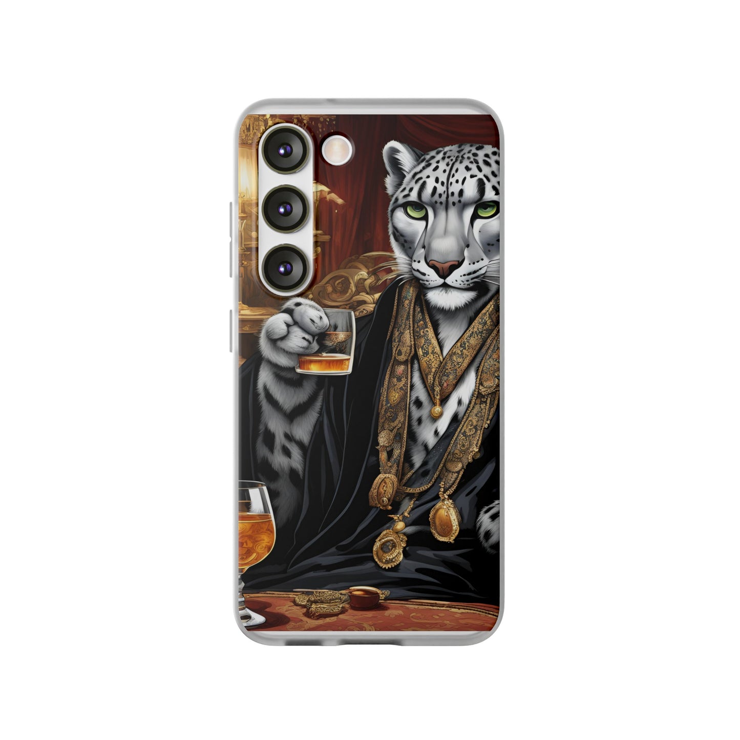 Flexi Whimsical Leopard case for iPhone 15,14,13,12,11,X, Samsung Galaxy , Phone Cover, Cat Lover Gift, Gift for Him.