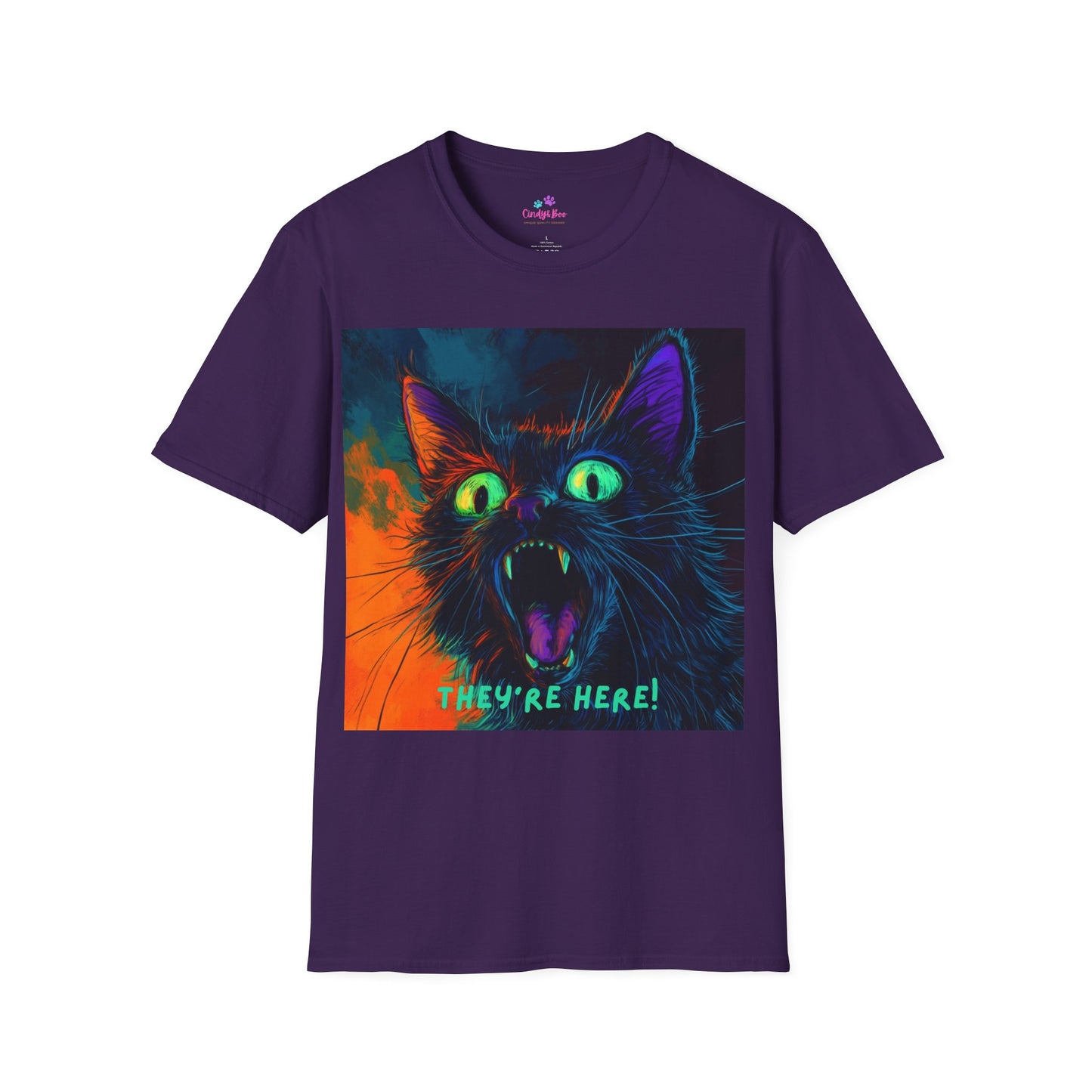 They're Here! Cat Horror T-Shirt, Cat T-Shirt, Horror Film T-Shirt