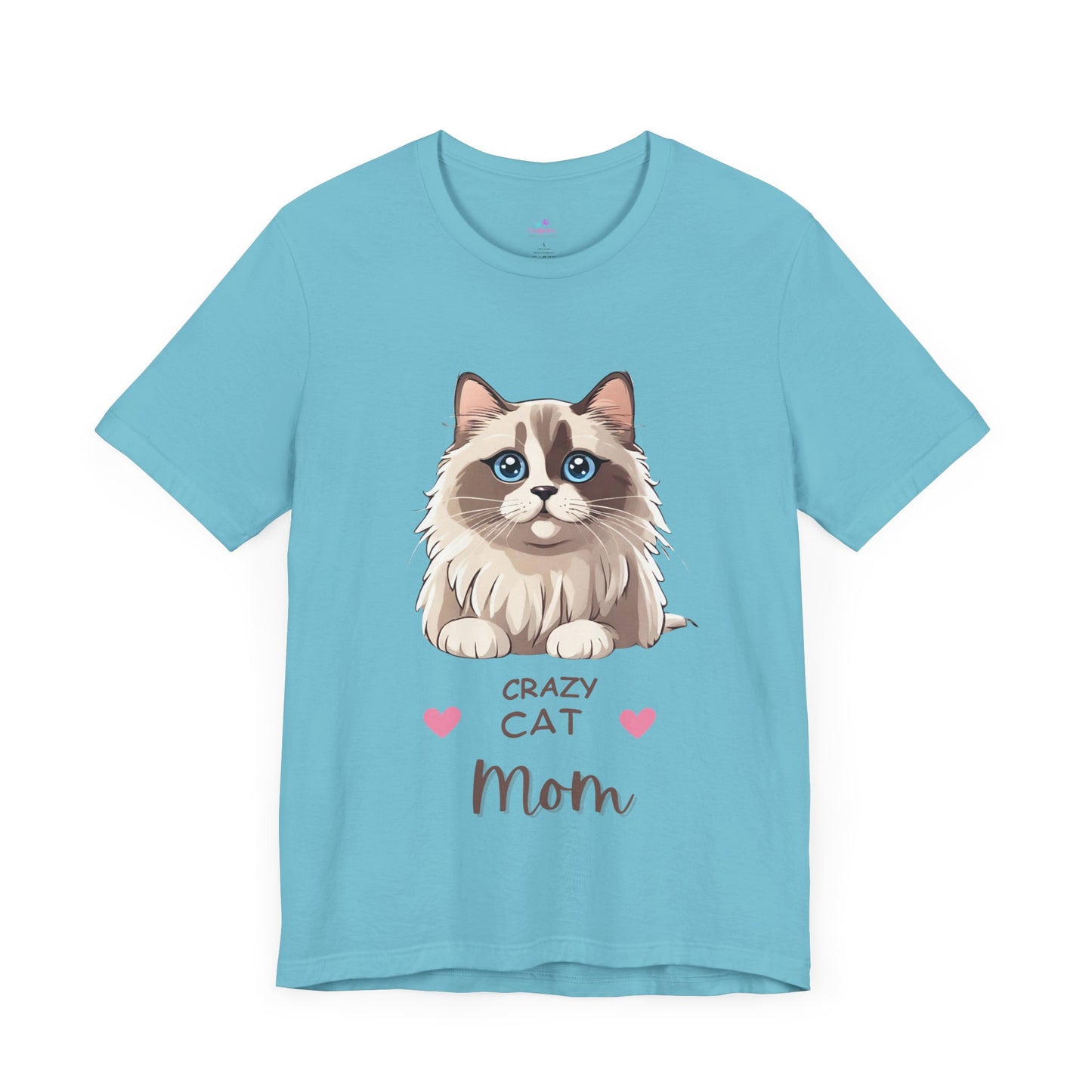 Crazy Cat Mom Ragdoll Unisex Jersey Short Sleeve Tee Cat Funny Cat Love Kitten Kids Tee Animal Lover Gift