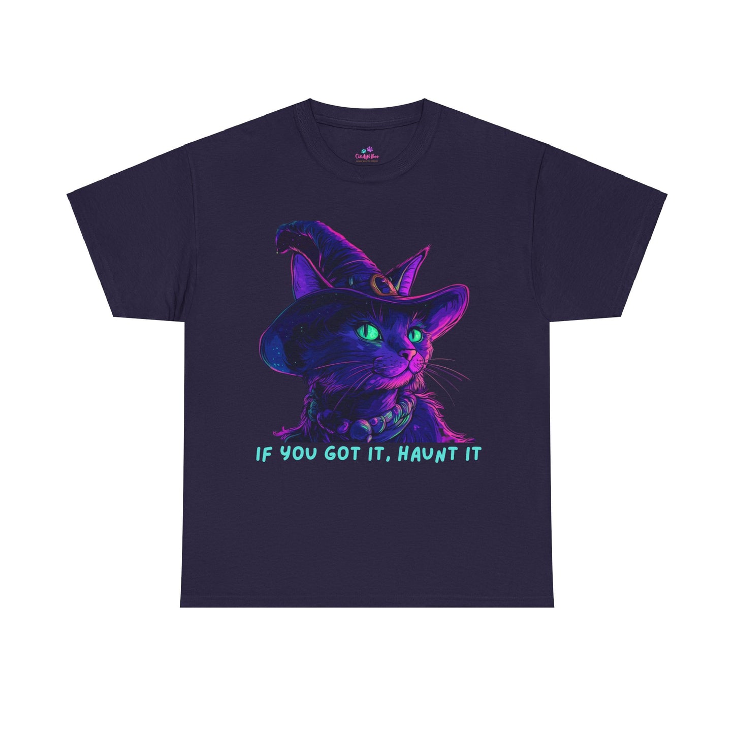 Glam Halloween T-Shirt, Halloween Witch Shirt, Halloween Lover Gift, Cat Lover Gift, Halloween Costume, Gift for her.