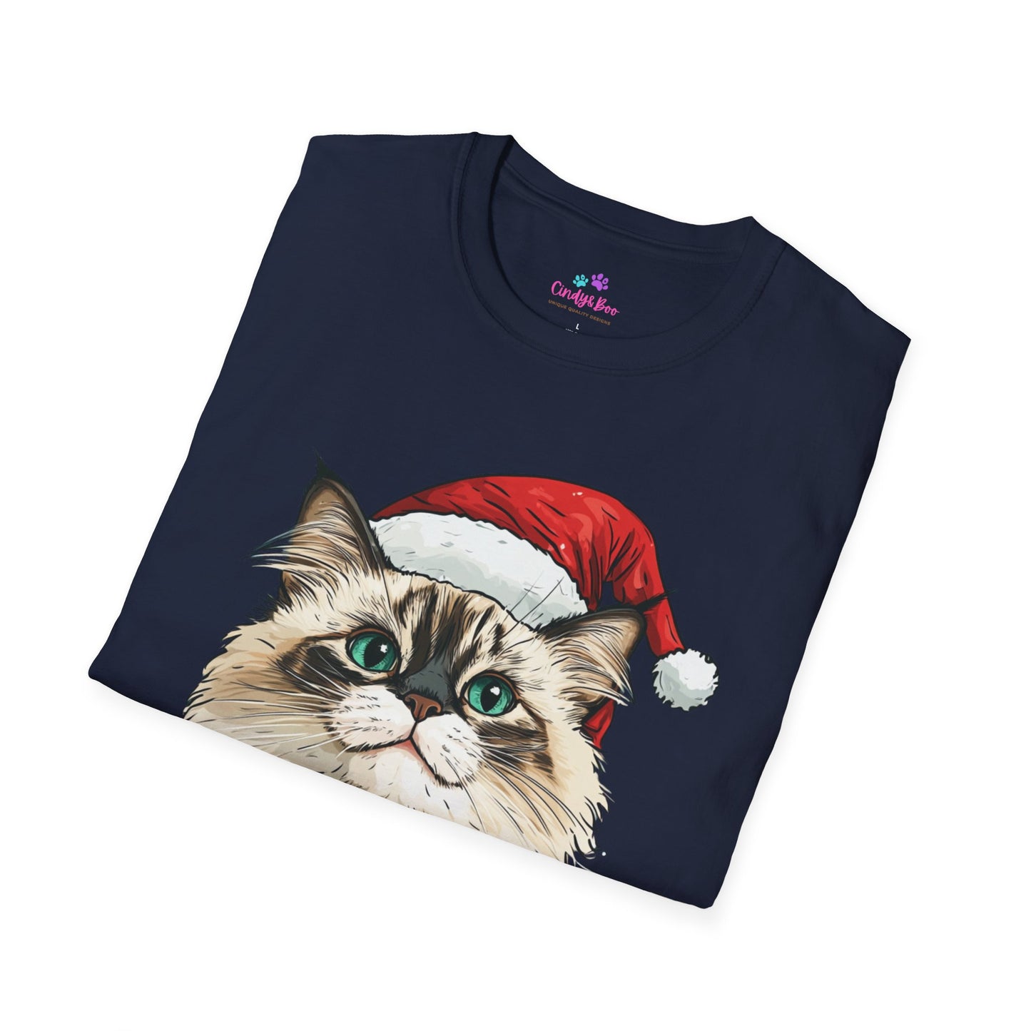 Meowy Catmas Ragdoll Christmas T-Shirt, Christmas T-Shirt, Happy Holidays T-Shirt, Cat Lover Gift