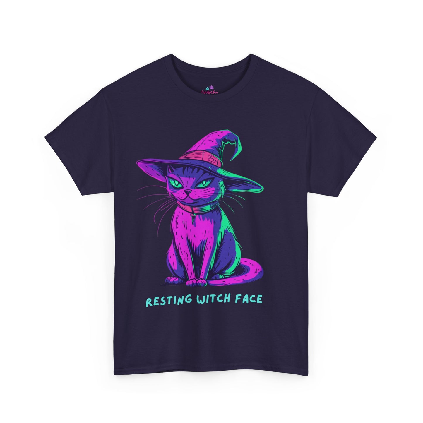 Cat T-Shirt, Resting Witch Face Shirt, Halloween Shirt, Horror Tee, Halloween Lover Shirt,Cat Lover Shirt, Horror Lover Shirt, Halloween Tee