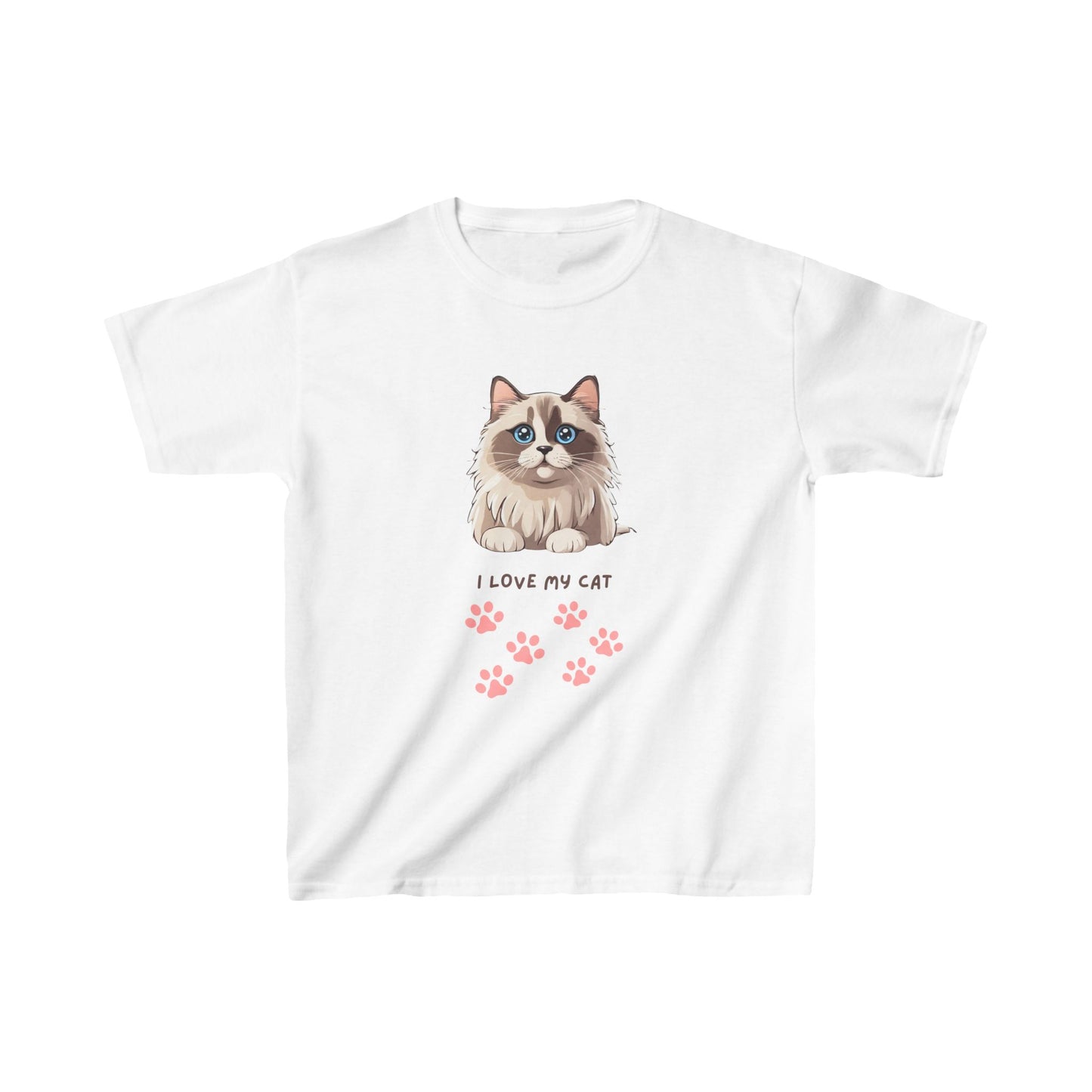 Kids I Love My Cat Heavy Cotton™ Tee