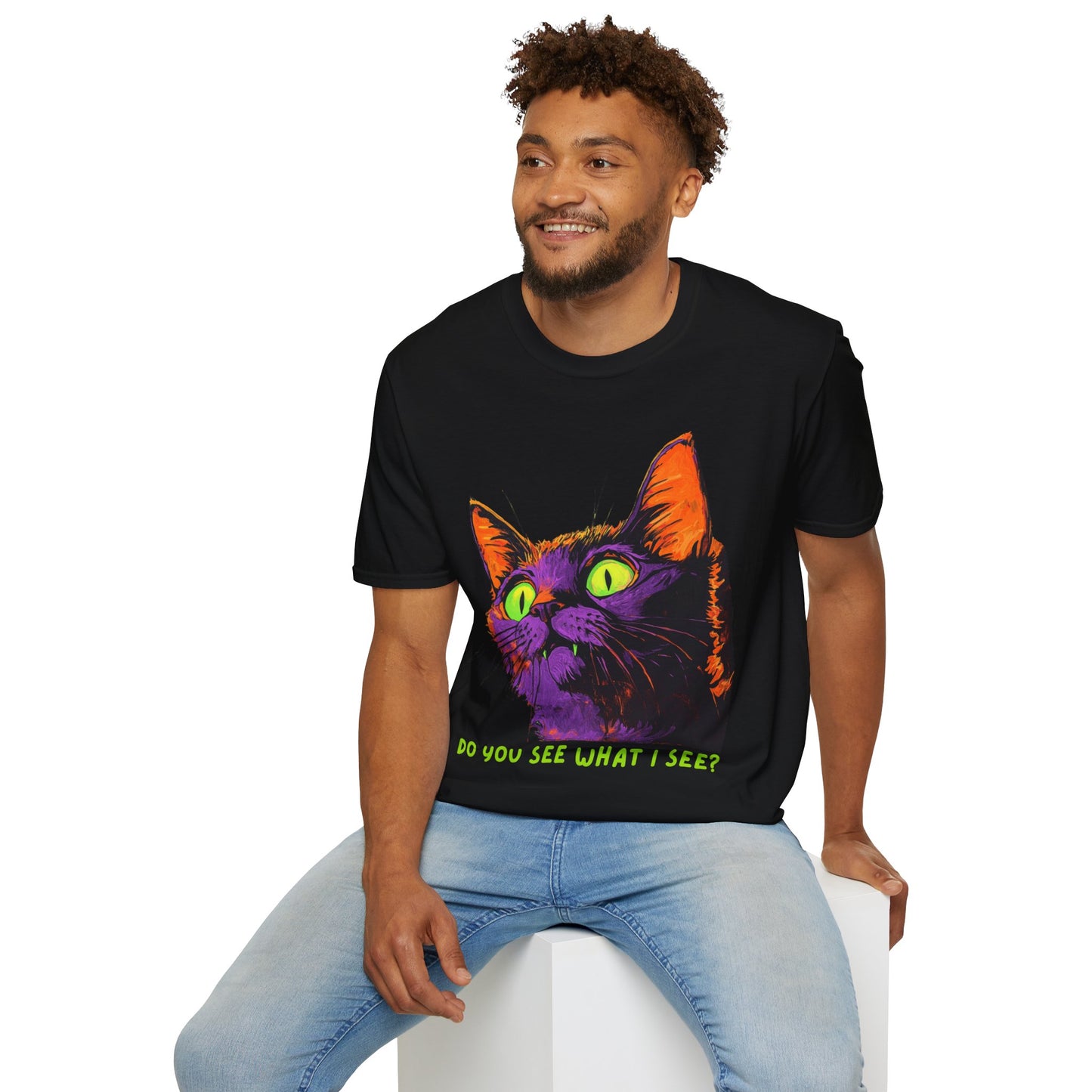 Do you see what I see? Cat Horror T-Shirt, Cat Lover T-Shirt, Horror Fan T-Shirt