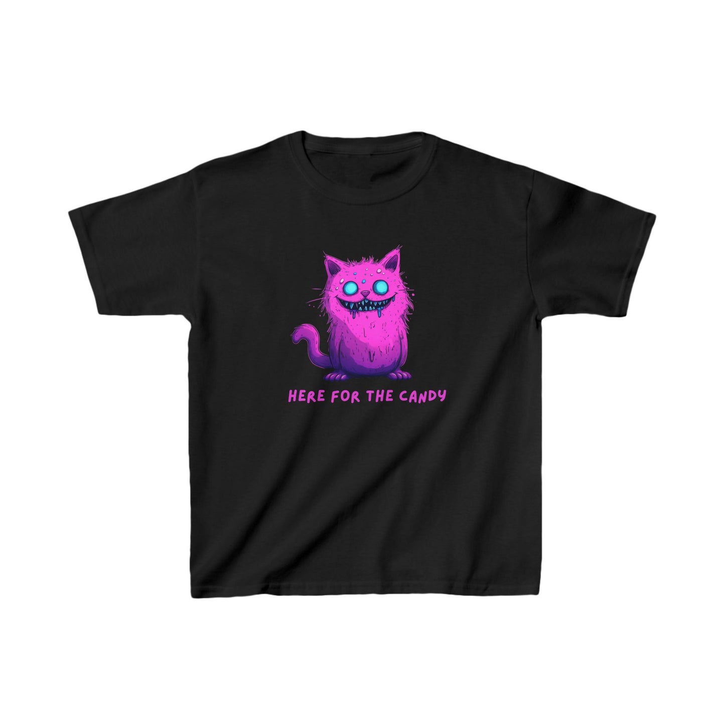Cat T-Shirt, Kids Halloween Cat Ghoul Tee, Kids Halloween T Shirt,, Kids Halloween Shirt, Halloween Shirt for Kids, Trick or Treat Shirt