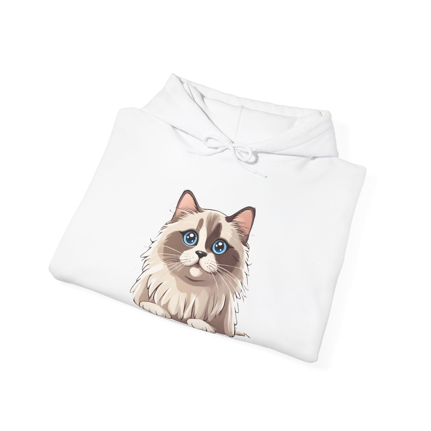 Ragdoll Cat Hoodie Life is Better With Fur Heavy Blend™ Hooded Sweatshirt, Cat Hoodie, Cat Lover Hoodie