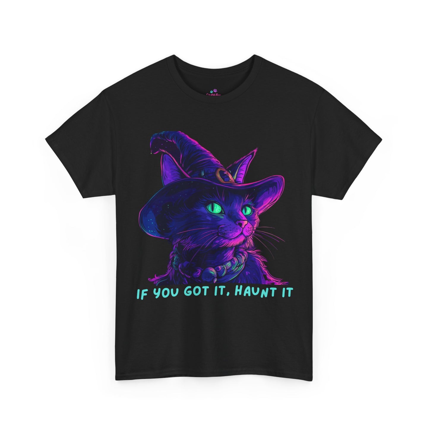 Glam Halloween T-Shirt, Halloween Witch Shirt, Halloween Lover Gift, Cat Lover Gift, Halloween Costume, Gift for her.