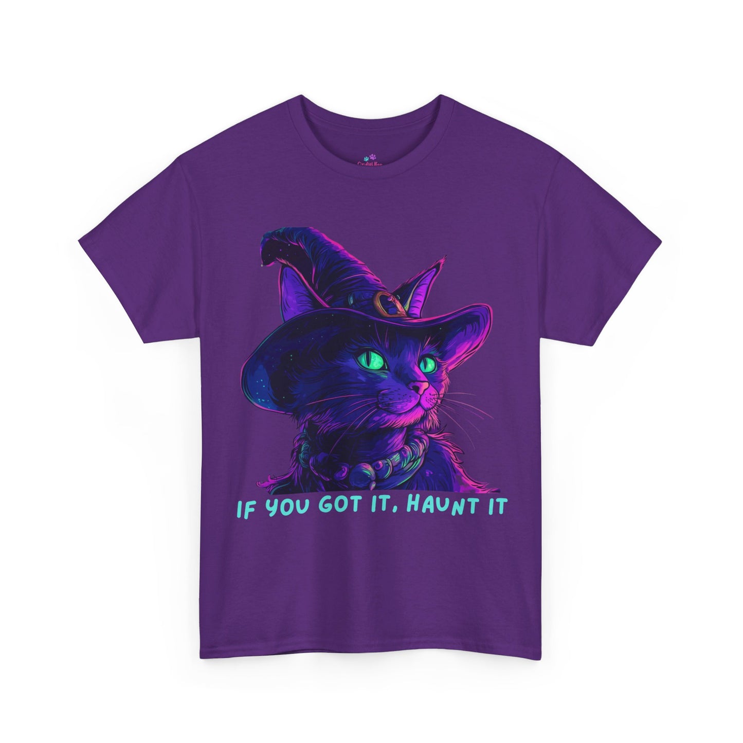 Glam Halloween T-Shirt, Halloween Witch Shirt, Halloween Lover Gift, Cat Lover Gift, Halloween Costume, Gift for her.