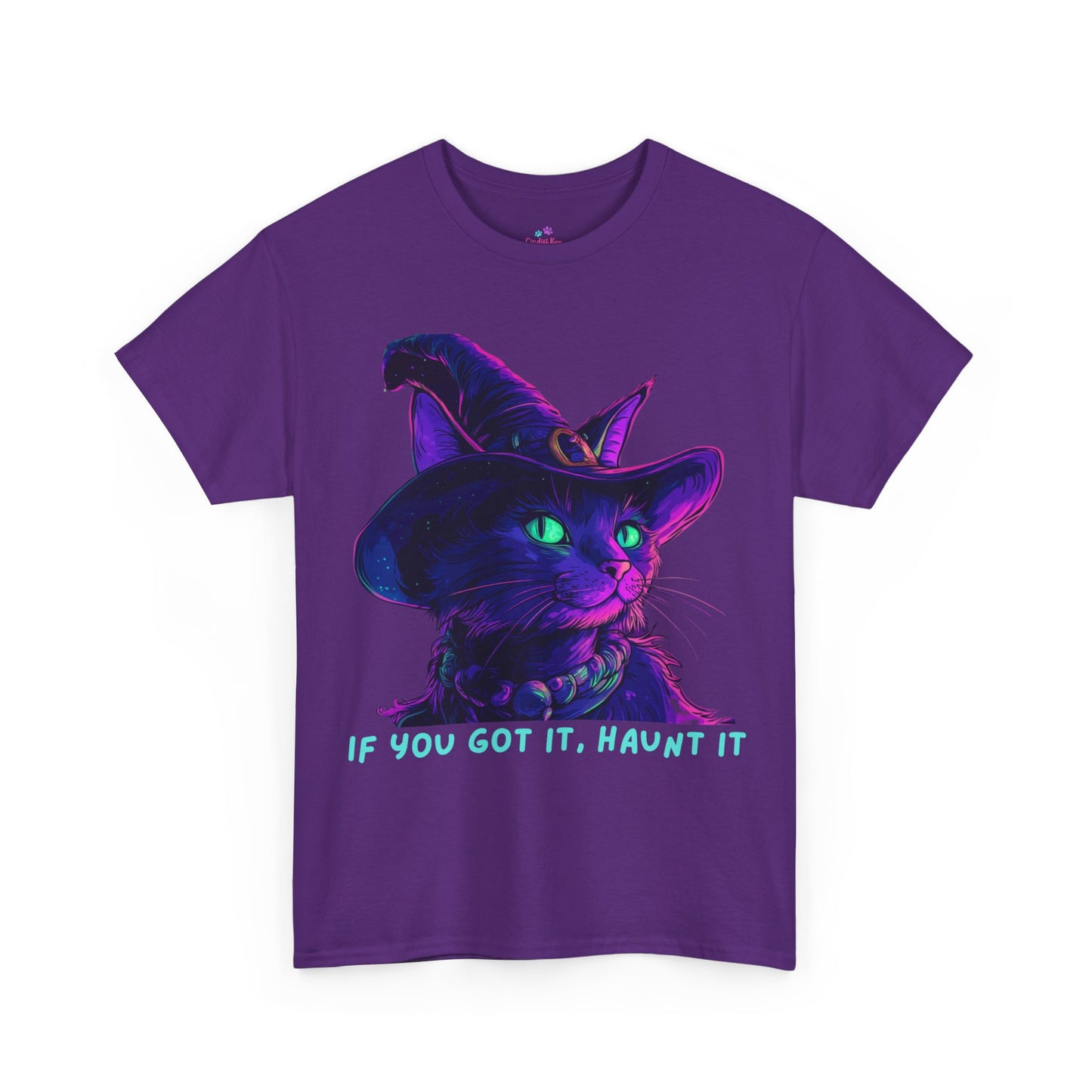 Glam Halloween T-Shirt, Halloween Witch Shirt, Halloween Lover Gift, Cat Lover Gift, Halloween Costume, Gift for her.