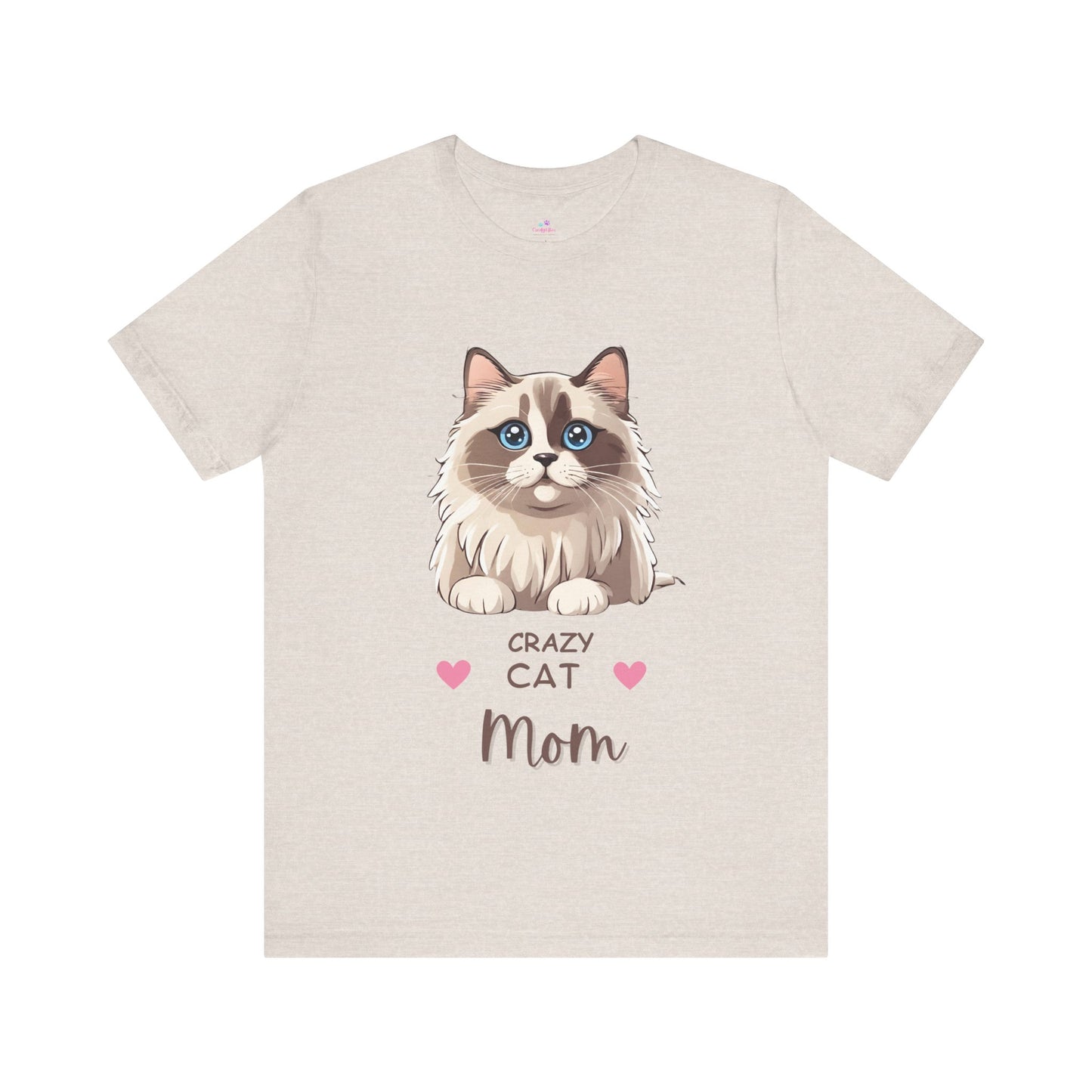 Crazy Cat Mom Ragdoll Unisex Jersey Short Sleeve Tee Cat Funny Cat Love Kitten Kids Tee Animal Lover Gift
