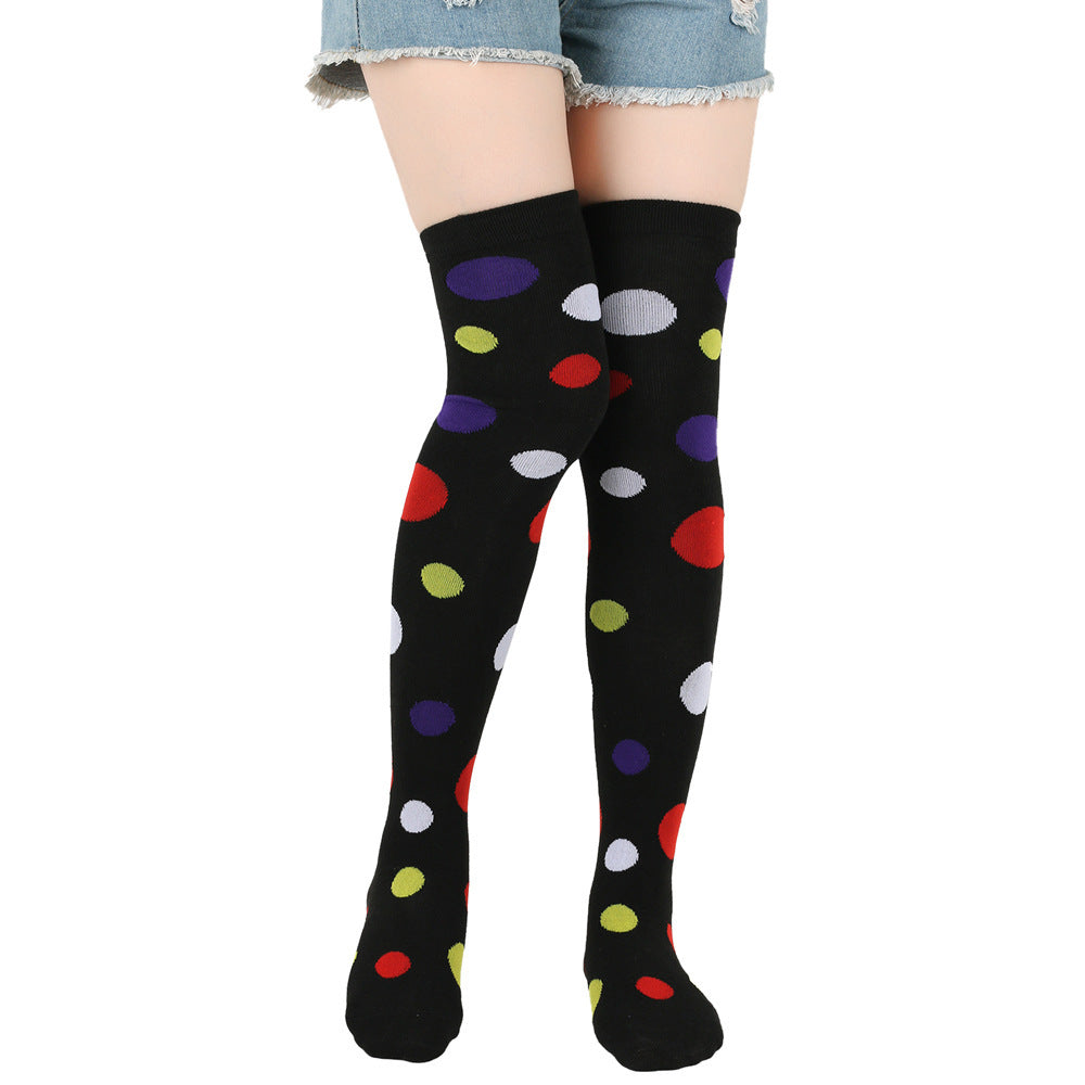 Clown Stockings Dot Halloween Costume