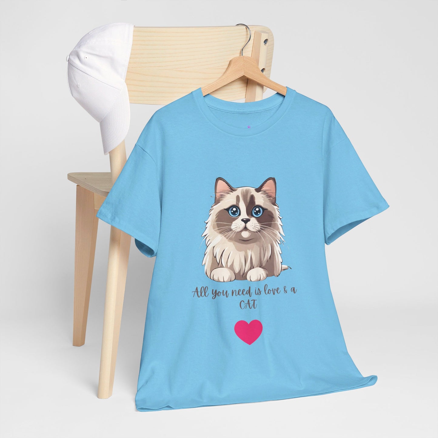 All You Need is Love and a Cat Ragdoll Unisex Jersey Short Sleeve Tee