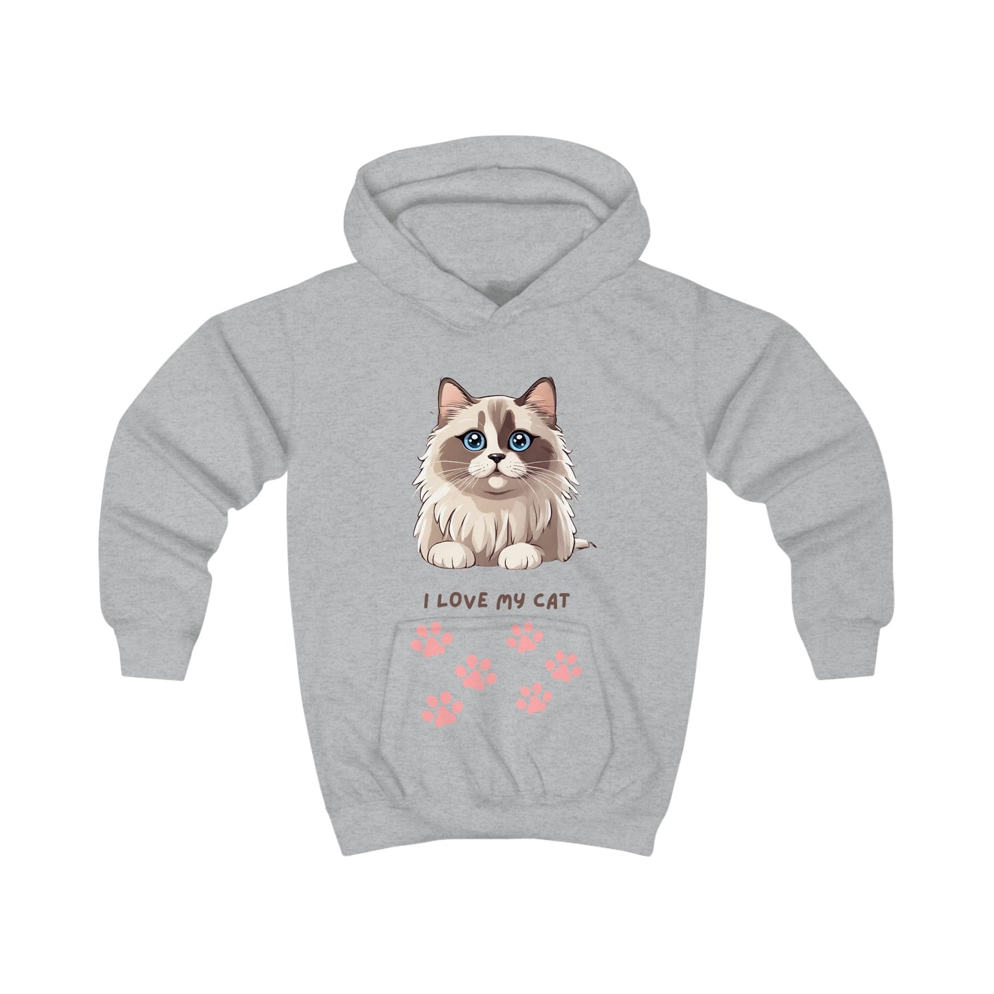 Cute Ragdoll I Love my Cat Kids Hoodie