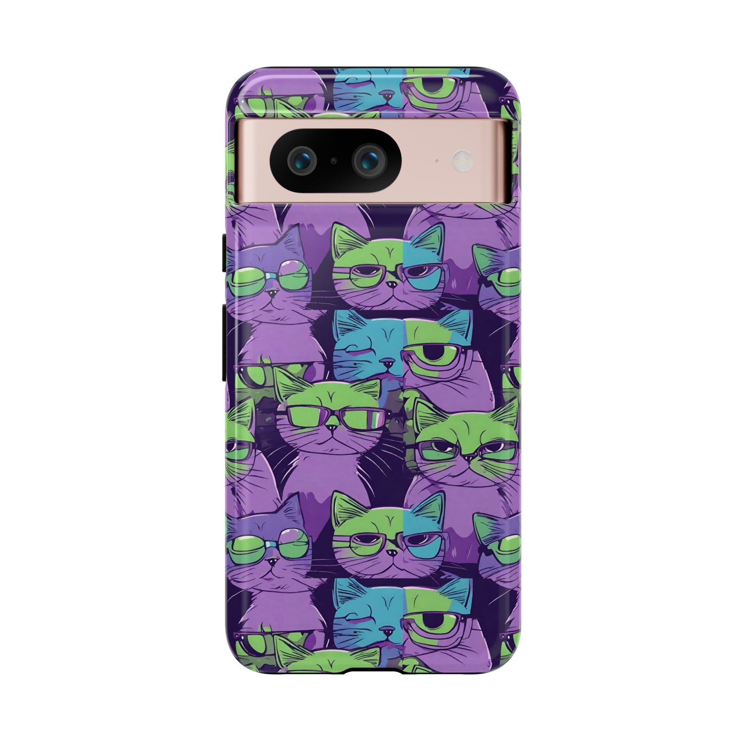 Hard Phone Case Cat Design for iPhone 15, 14,13,11,X,Google Pixel, Samsung Galaxy, Cat Lover Gift, Gift for Her.