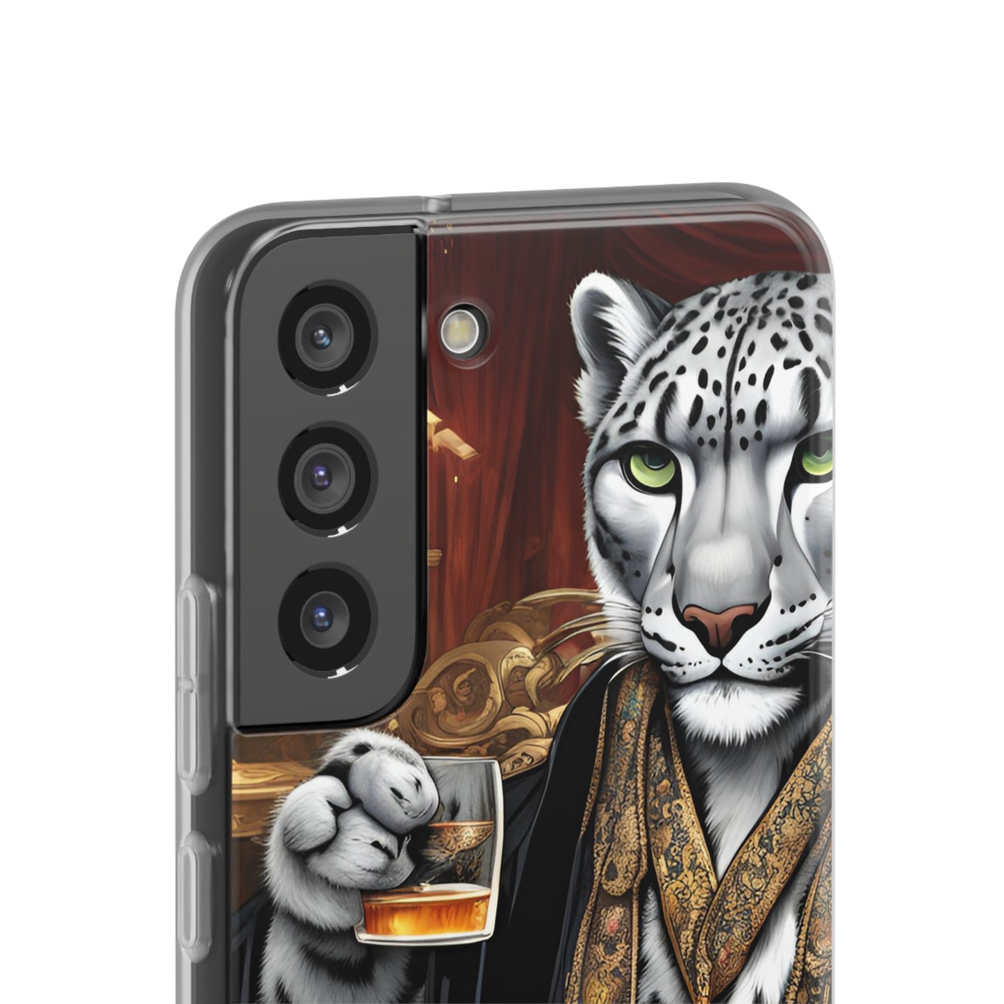 Flexi Whimsical Leopard case for iPhone 15,14,13,12,11,X,  Samsung Galaxy , Phone Cover, Cat Lover Gift, Gift for Him.