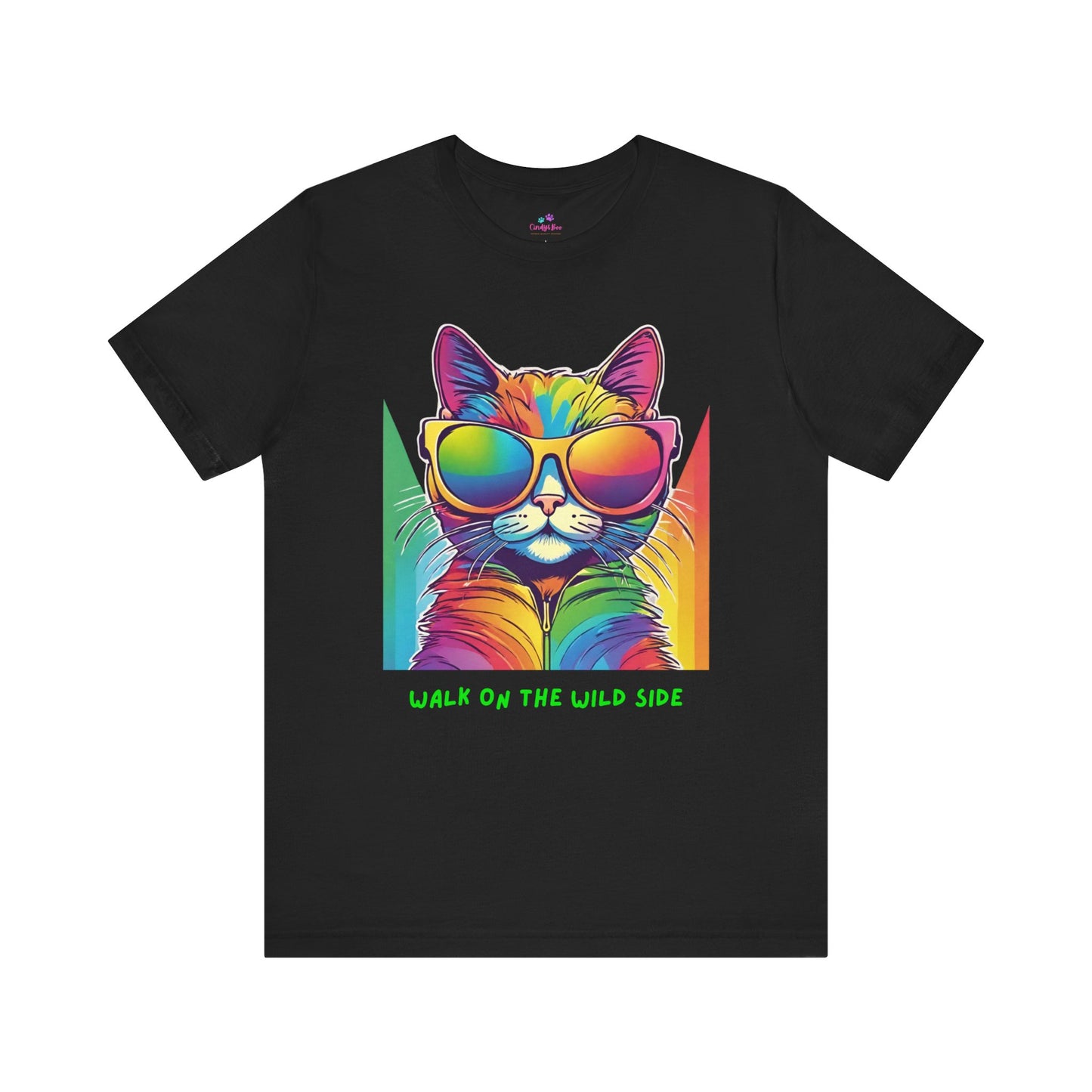 Cat T-Shirt Sassy Walk on the Wild Side Unisex Jersey Short Sleeve T-Shirt