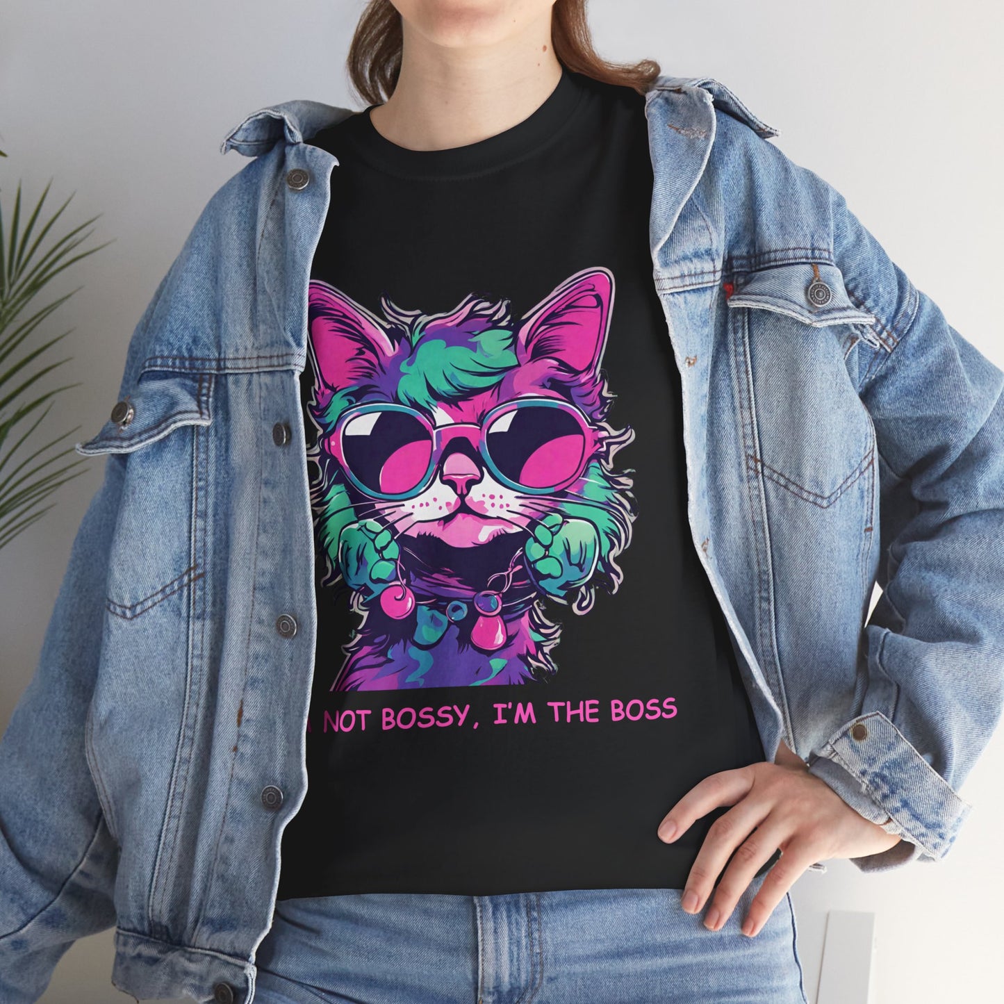 Cat T-Shirt, I'm not Bossy , I'm the Boss Unisex Jersey Short Sleeve Cat T-Shirt