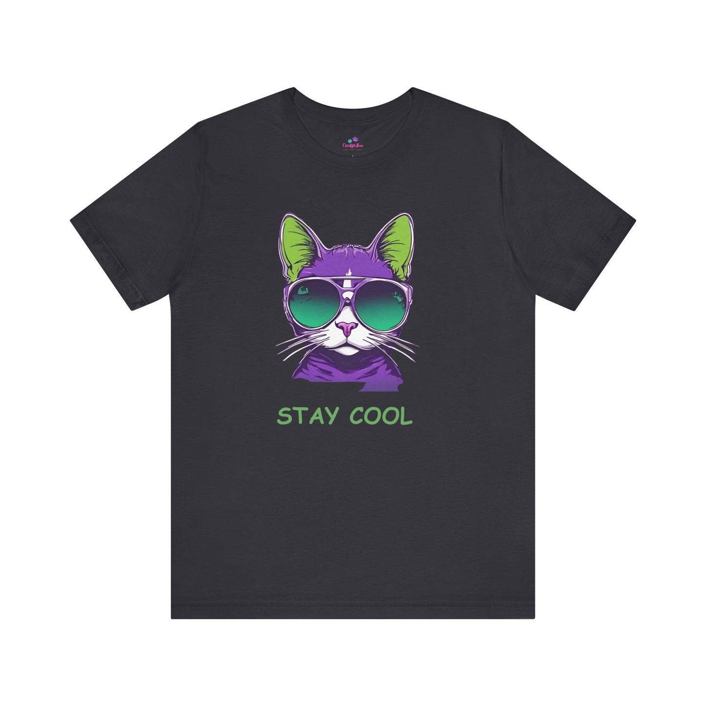 Cat T-Shirt Stay Cool Unisex Jersey Short Sleeve Cat T-Shirt