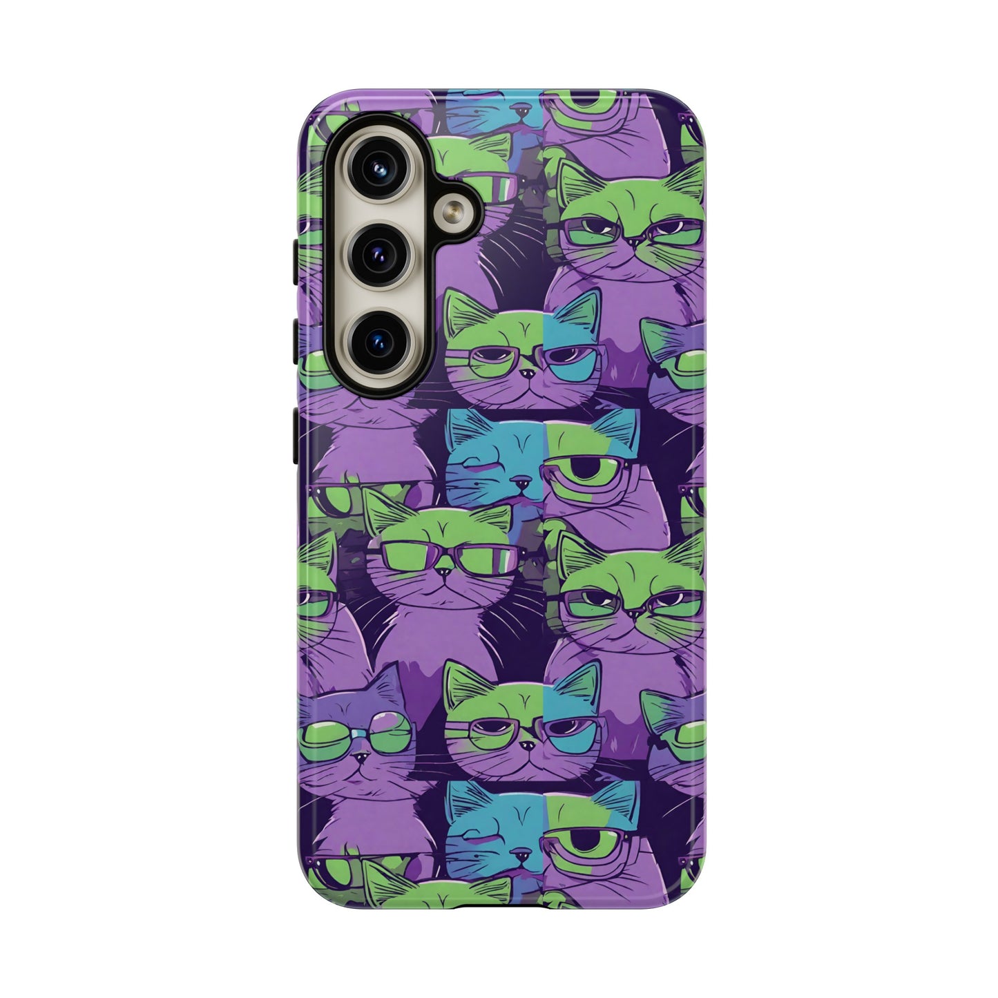 Hard Phone Case Cat Design for iPhone 15, 14,13,11,X,Google Pixel, Samsung Galaxy, Cat Lover Gift, Gift for Her.