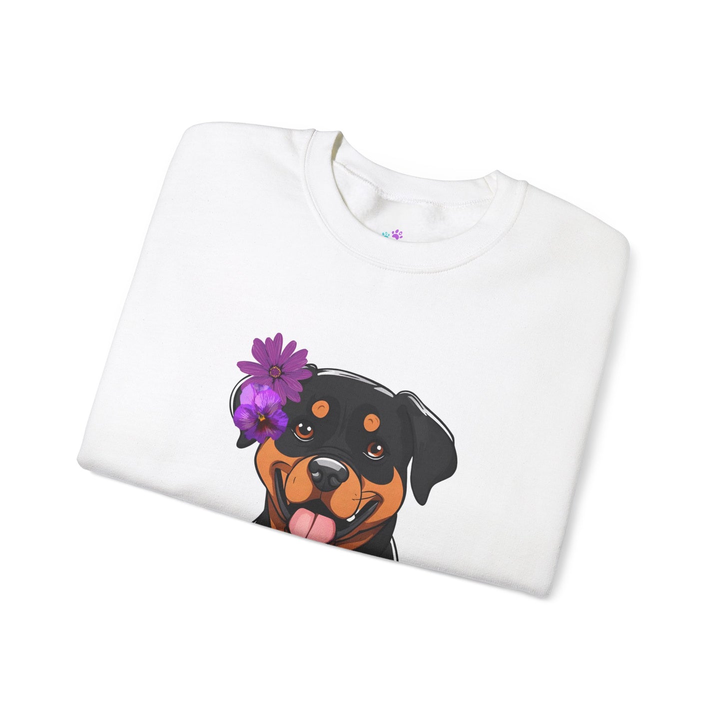 Dog Sweatshirt Cute Rottweiler Dog Lover Unisex Heavy Blend™ Crewneck Sweatshirt