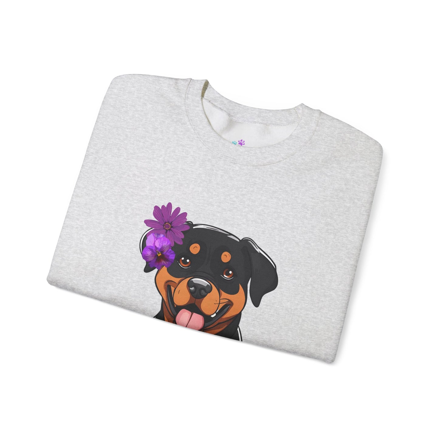 Dog Sweatshirt Cute Rottweiler Dog Lover Unisex Heavy Blend™ Crewneck Sweatshirt