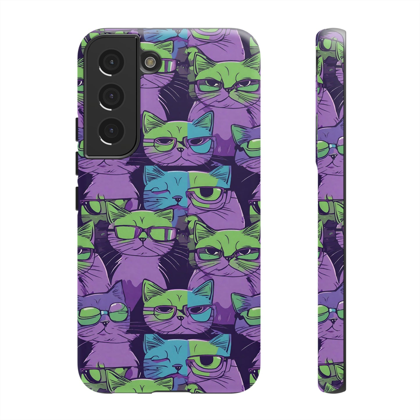 Hard Phone Case Cat Design for iPhone 15, 14,13,11,X,Google Pixel, Samsung Galaxy, Cat Lover Gift, Gift for Her.