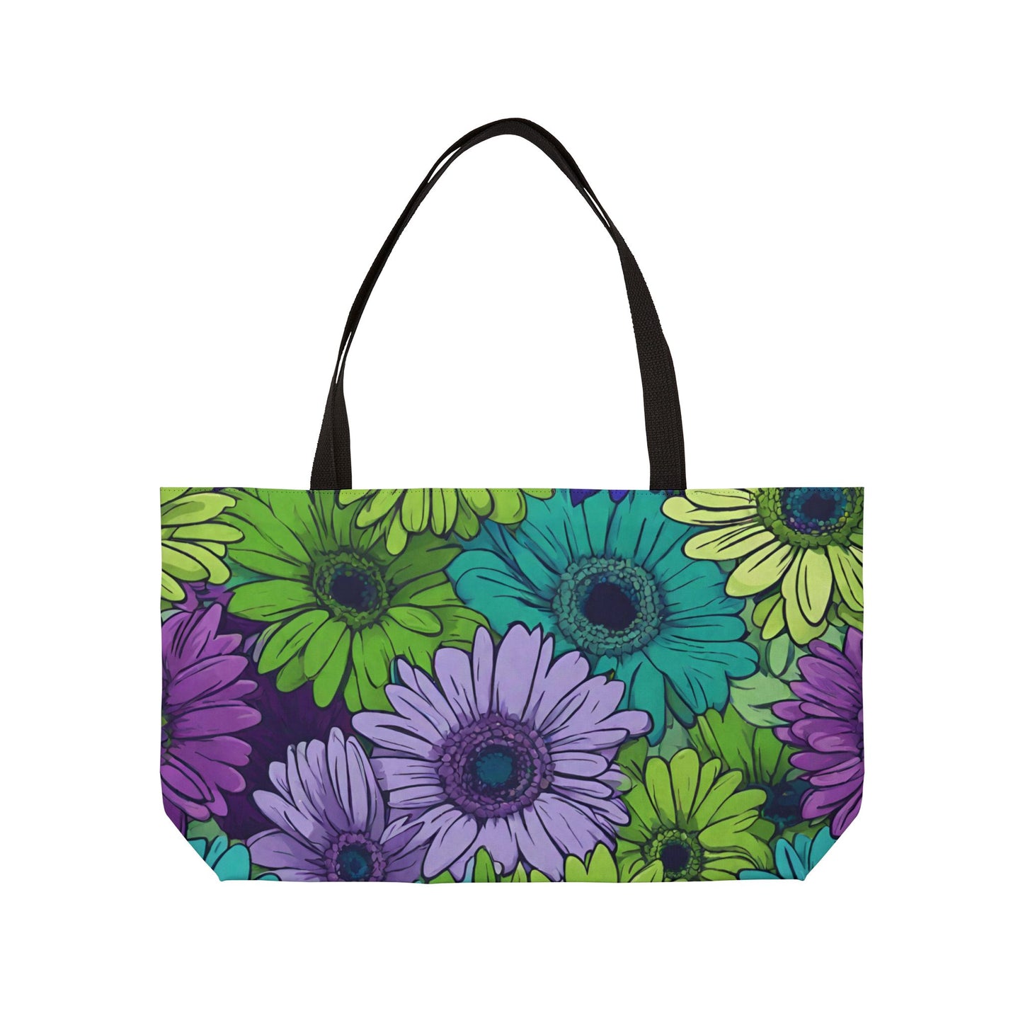 Pretty Floral Weekender Tote Bag Large Bag Beach Bag