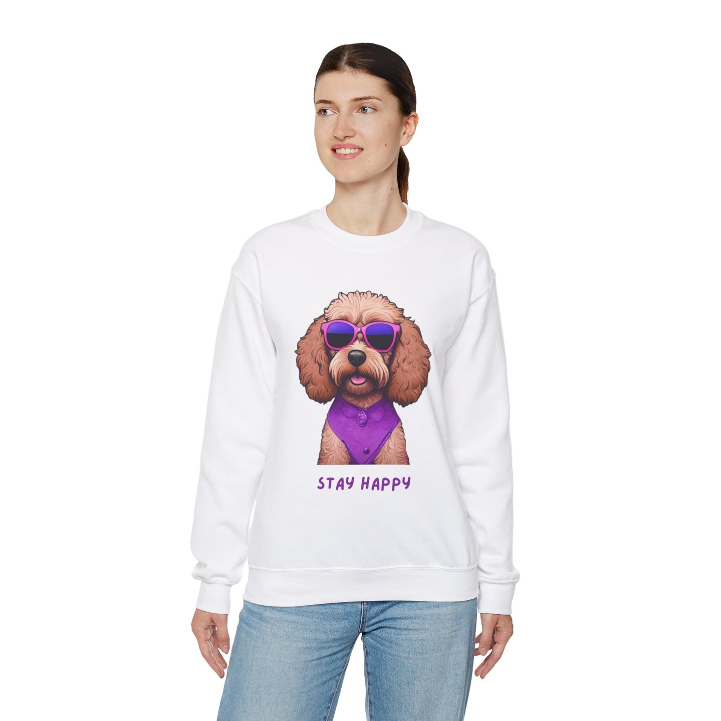 Dog Sweatshirt Cute Cockapoo Dog Lover Unisex Heavy Blend™ Crewneck Sweatshirt