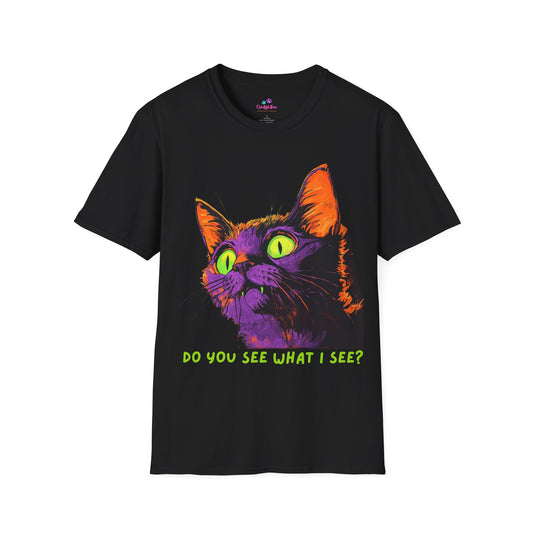 Do you see what I see? Cat Horror T-Shirt, Cat Lover T-Shirt, Horror Fan T-Shirt