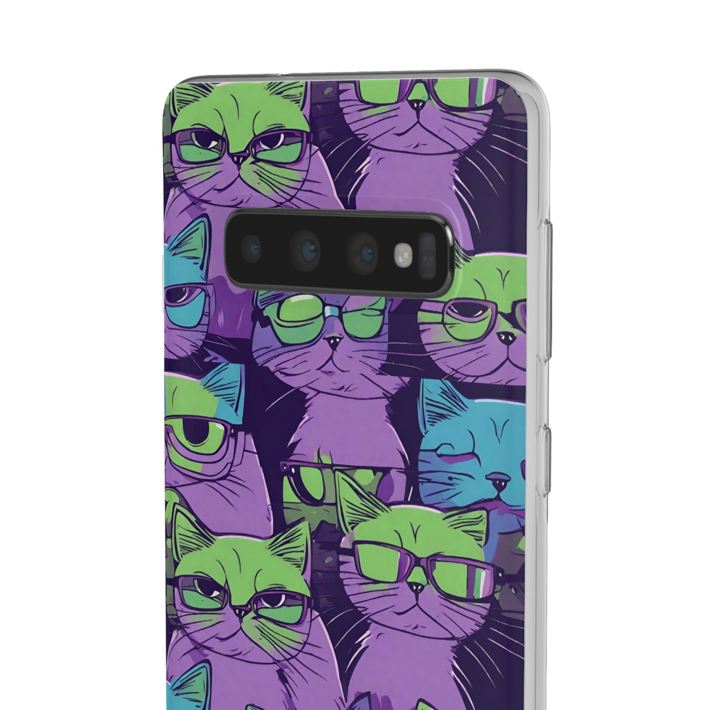 Flexi Cat Phone Case, iPhone 15 14 13 , Samsung Galaxy Pixel Protective Case,Cat Lover Gift, Cat Lover iPhone Case,