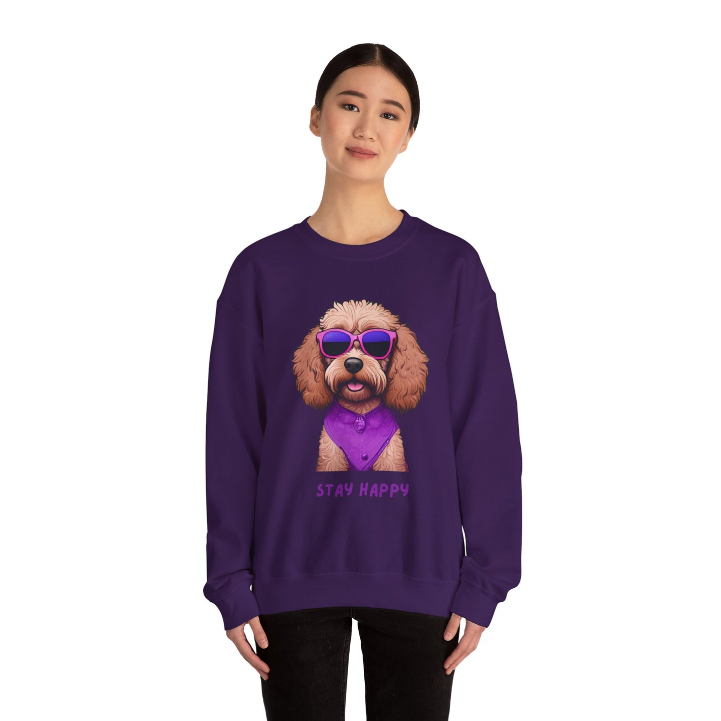 Dog Sweatshirt Cute Cockapoo Dog Lover Unisex Heavy Blend™ Crewneck Sweatshirt