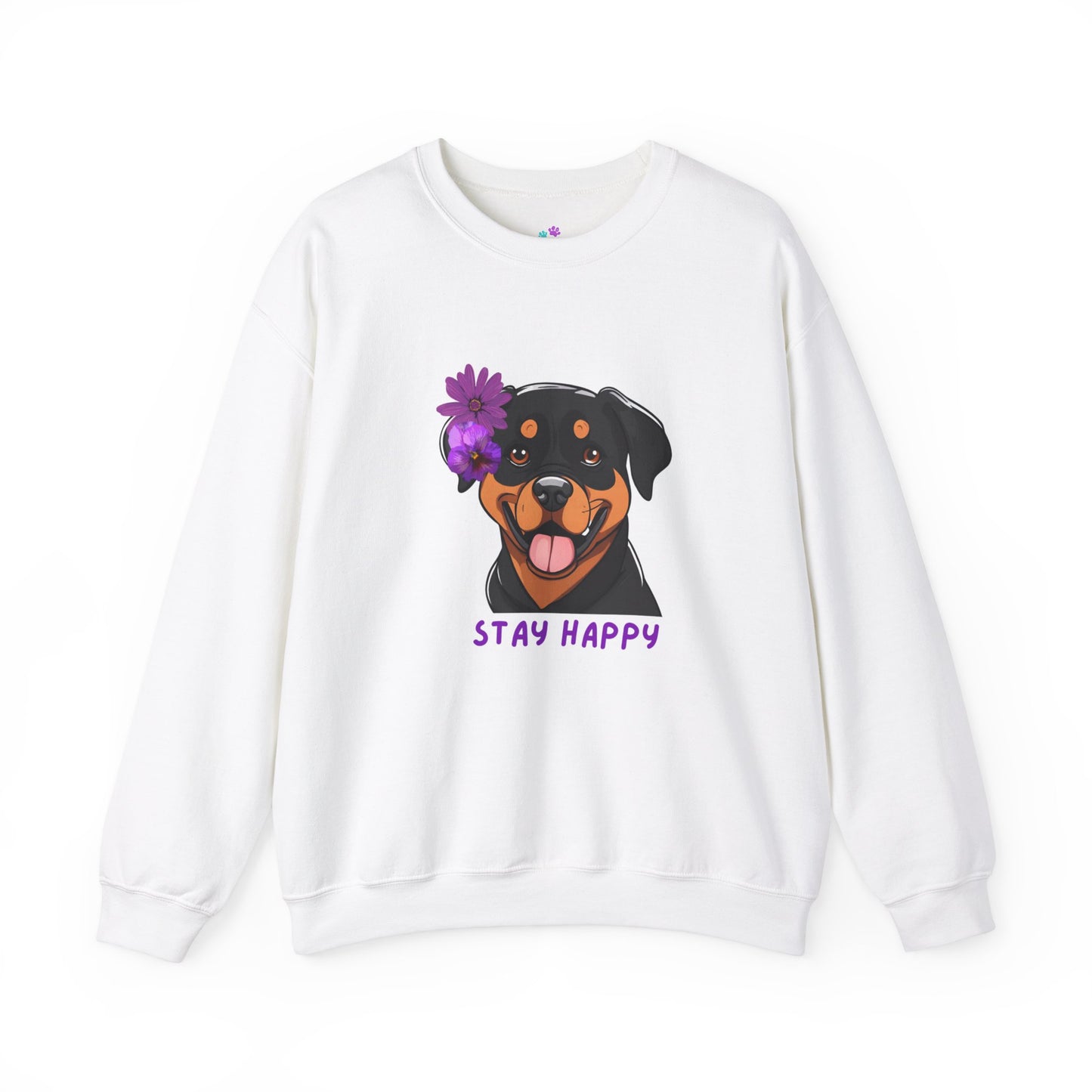 Dog Sweatshirt Cute Rottweiler Dog Lover Unisex Heavy Blend™ Crewneck Sweatshirt