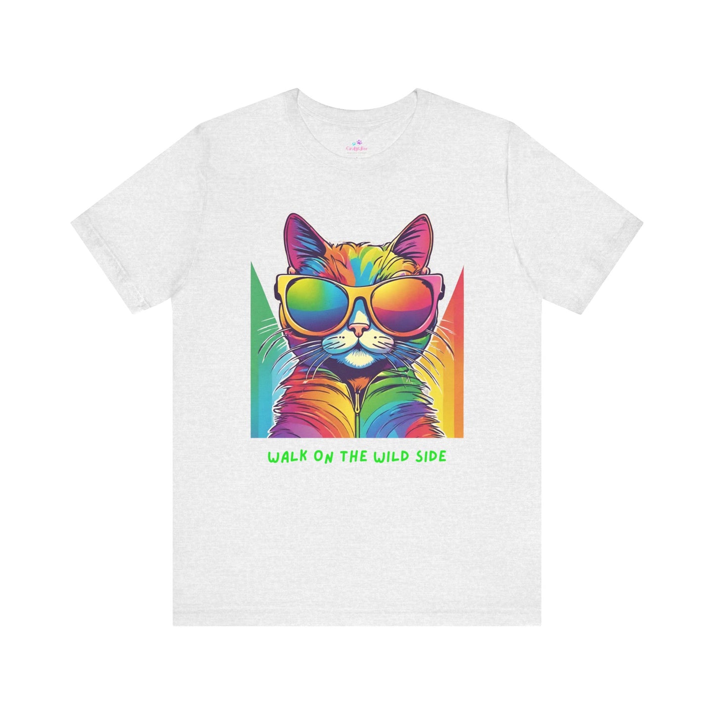 Cat T-Shirt Sassy Walk on the Wild Side Unisex Jersey Short Sleeve T-Shirt